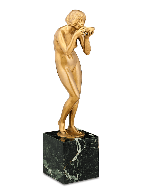 Nude Drinking from a Bowl by Victor Heinrich Seifert