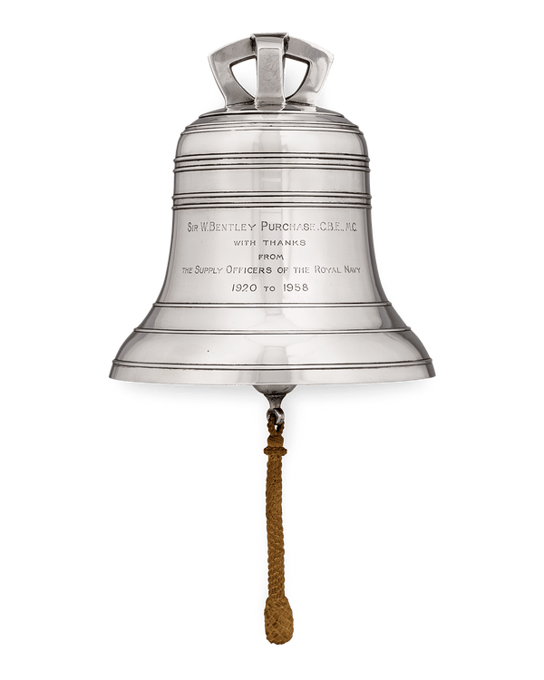Silver Ship’s Bell for Sir William Bentley Purchase of Operation Mincemeat