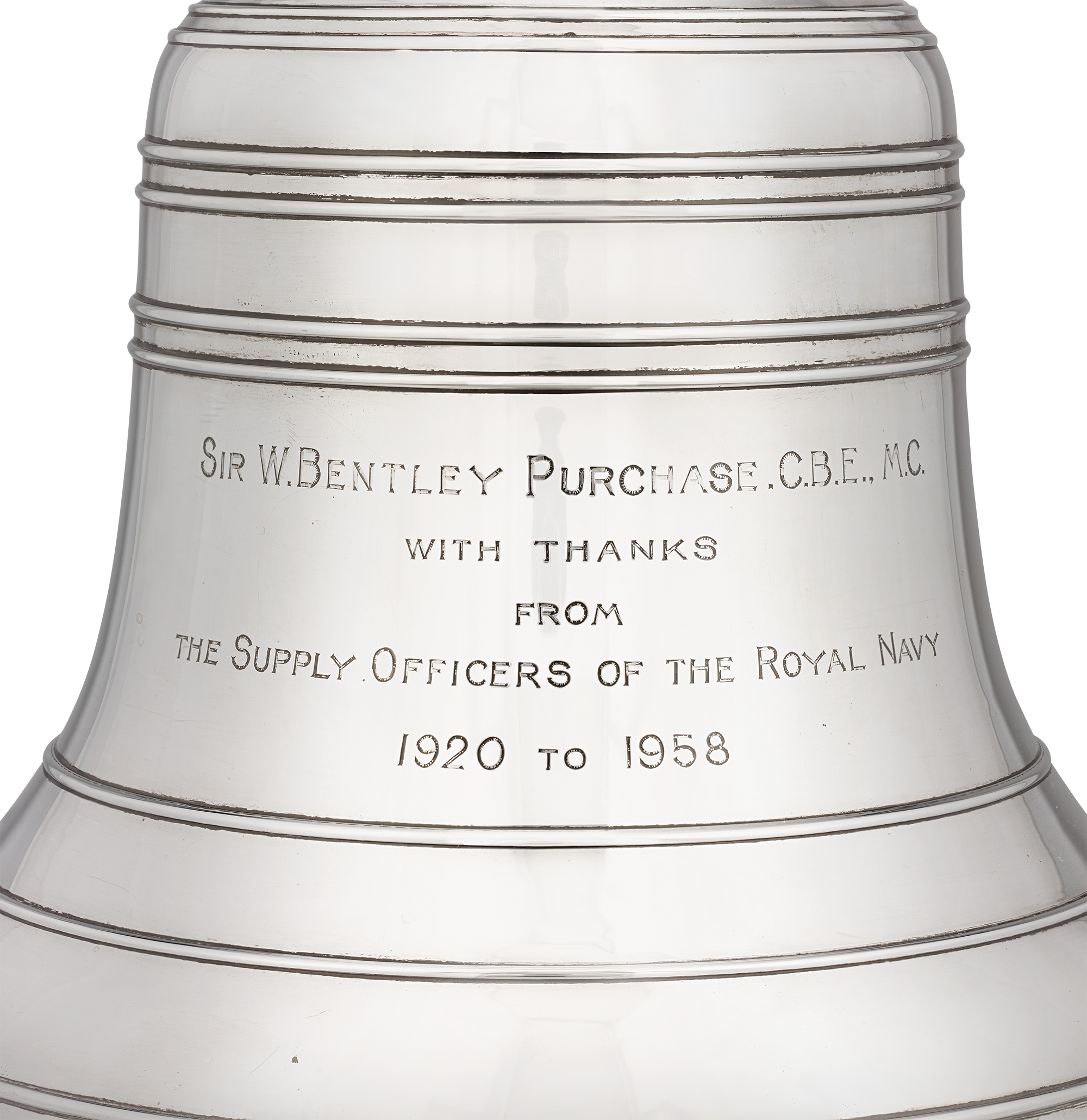 Silver Ship’s Bell for Sir William Bentley Purchase of Operation Mincemeat