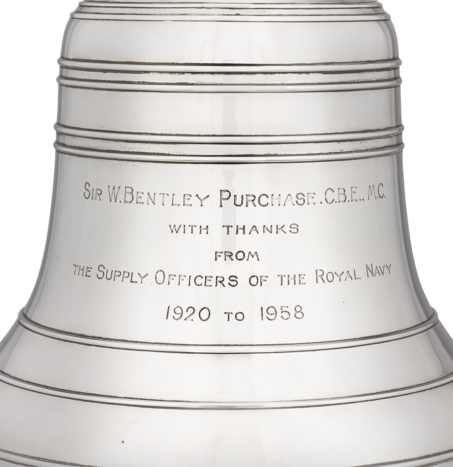 Silver Ship’s Bell for Sir William Bentley Purchase of Operation Mincemeat