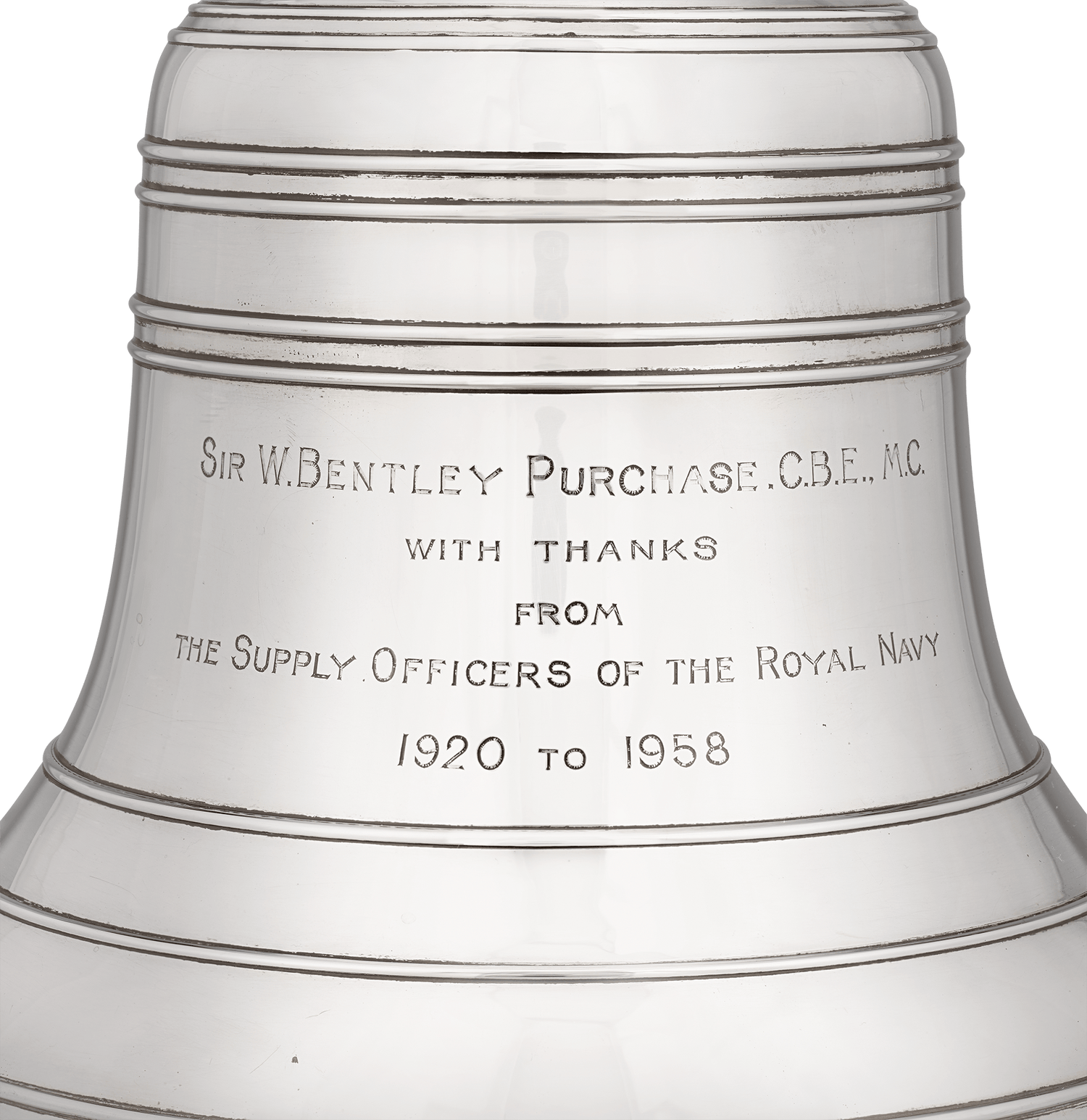 Silver Ship’s Bell for Sir William Bentley Purchase of Operation Mincemeat