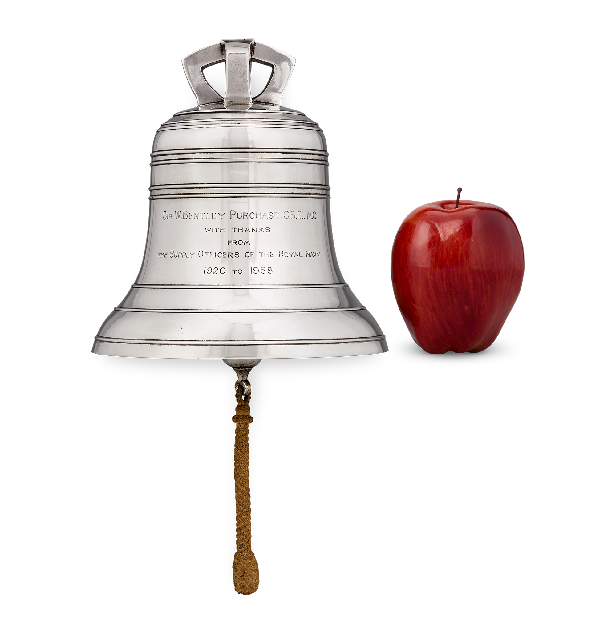 Silver Ship’s Bell for Sir William Bentley Purchase of Operation Mincemeat