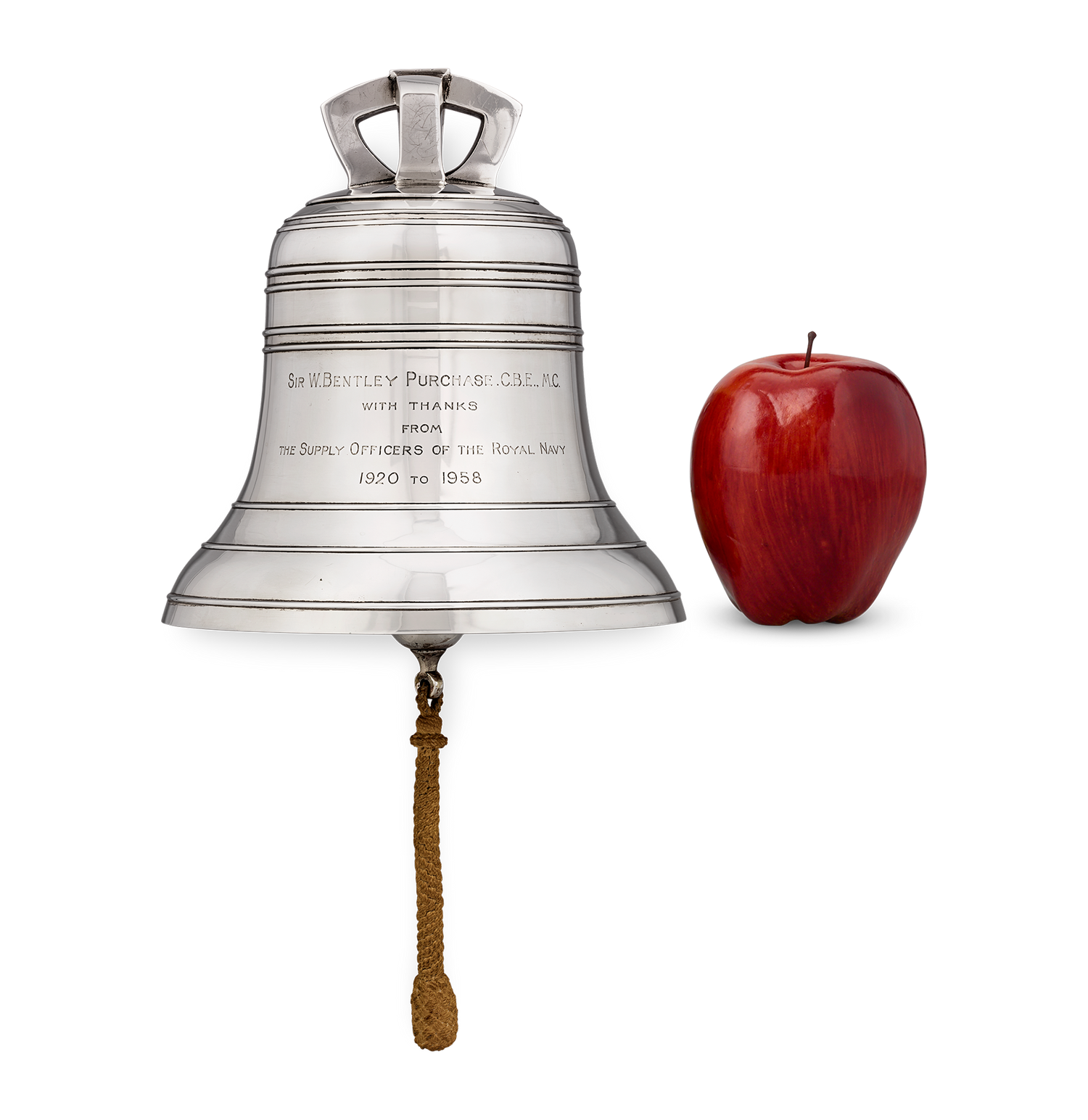 Silver Ship’s Bell for Sir William Bentley Purchase of Operation Mincemeat