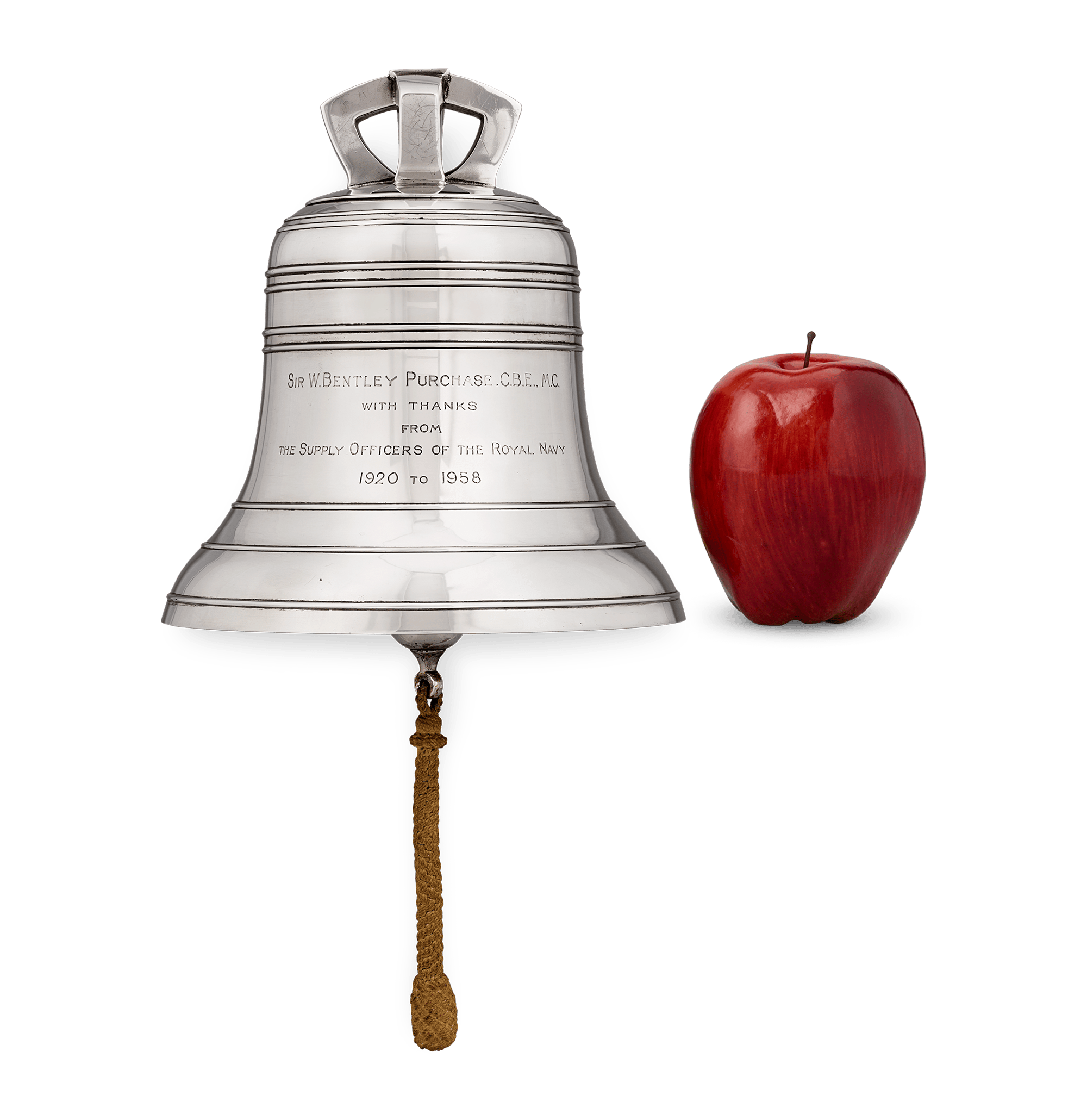 Silver Ship’s Bell for Sir William Bentley Purchase of Operation Mincemeat