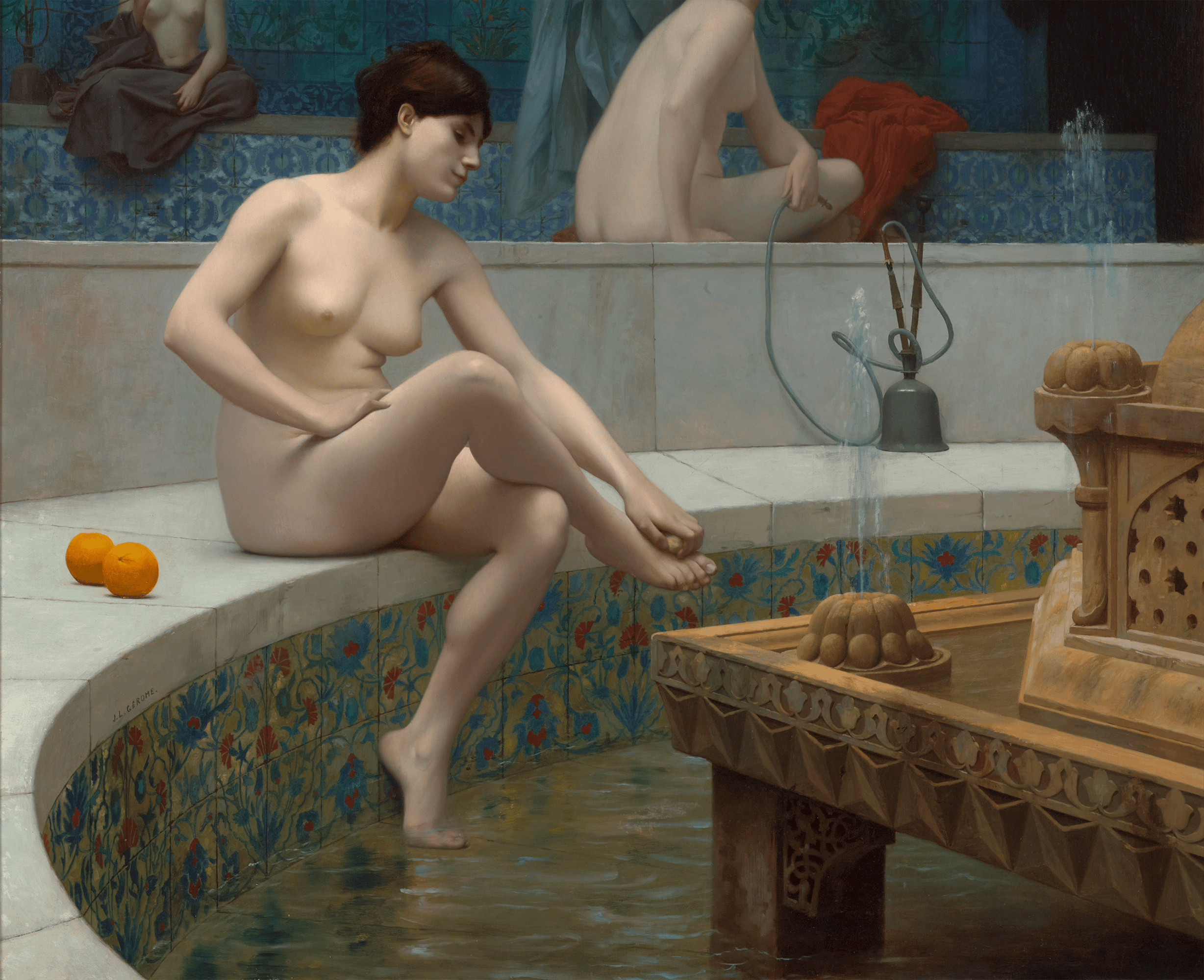 Les baigneuses du harem by Jean-Léon Gérôme