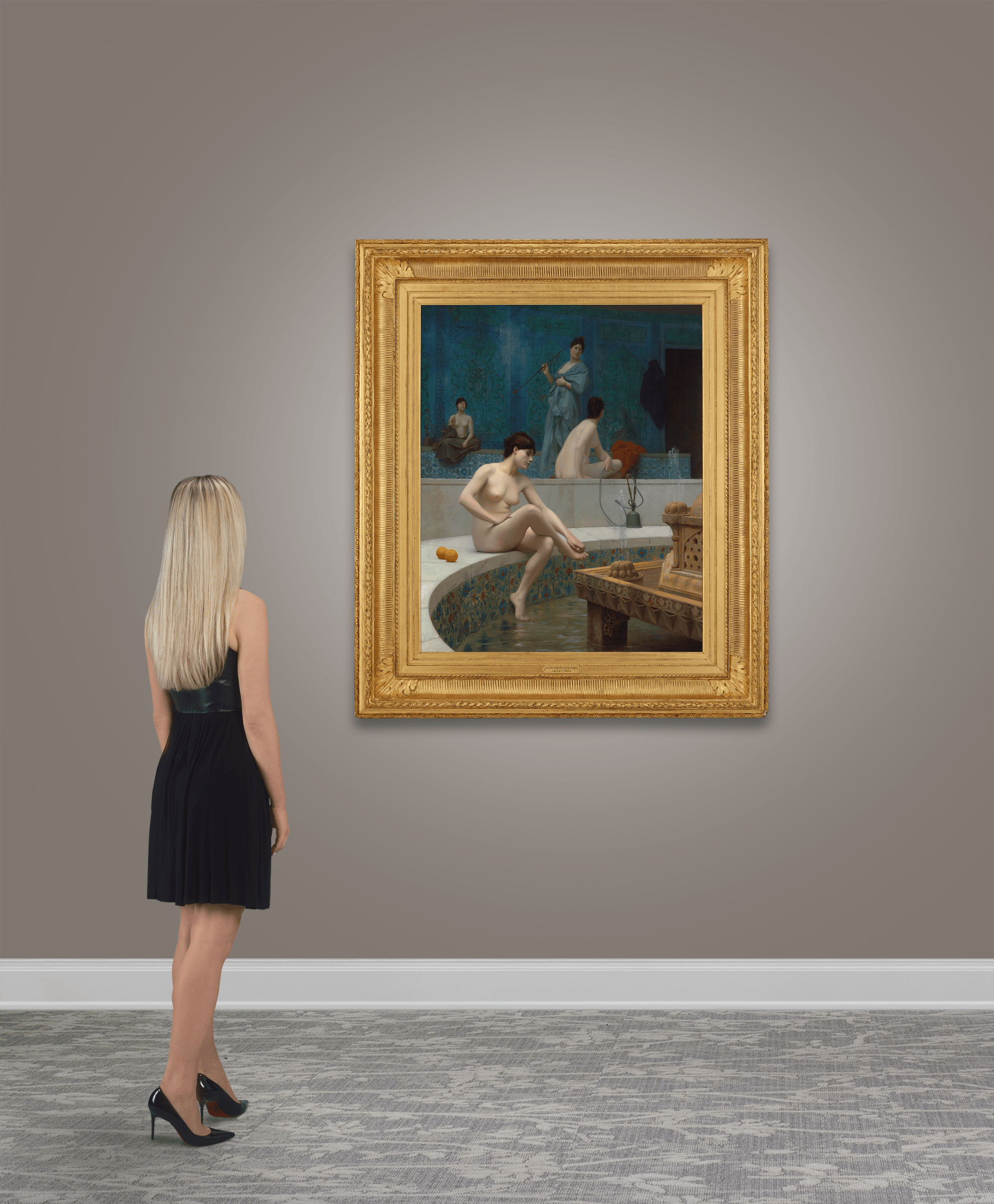 Les baigneuses du harem by Jean-Léon Gérôme