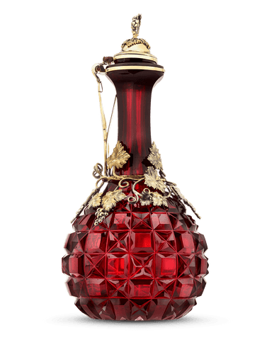 Elkington & Co. Ruby Glass Decanter