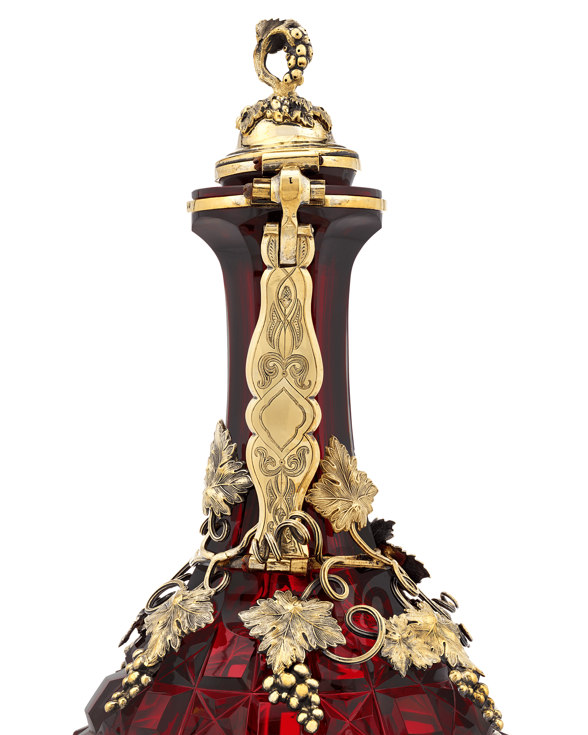 Elkington & Co. Ruby Glass Decanter