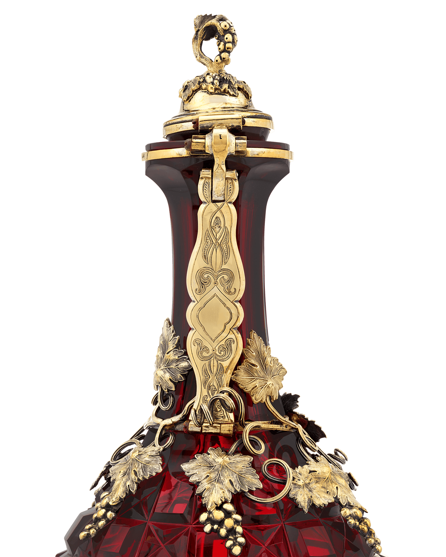 Elkington & Co. Ruby Glass Decanter