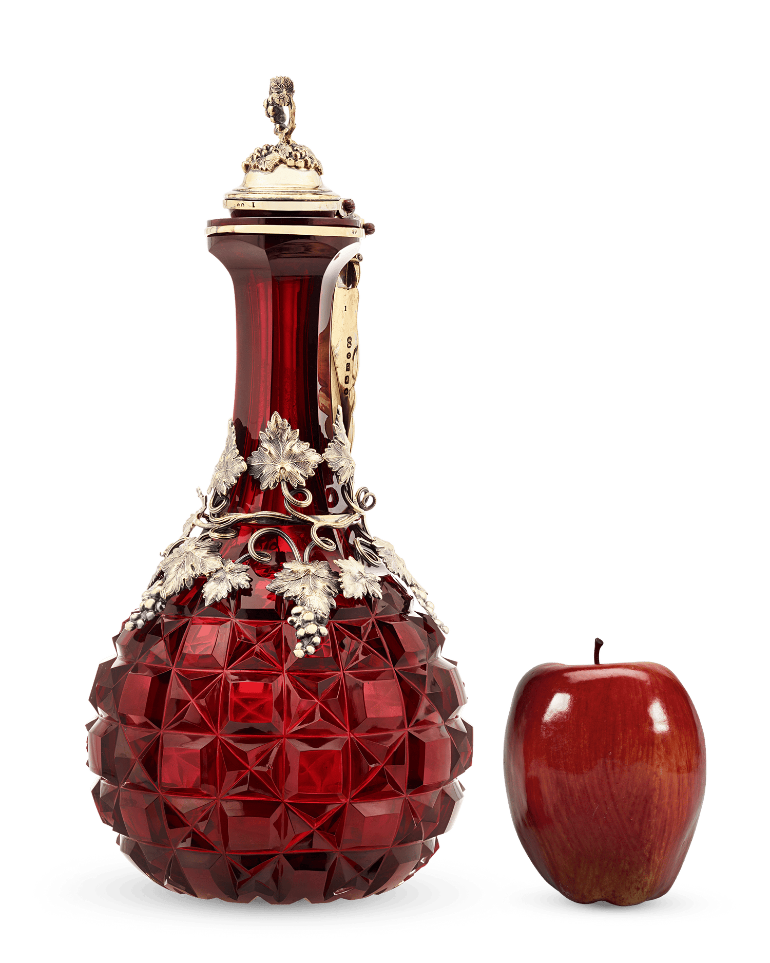Elkington & Co. Ruby Glass Decanter