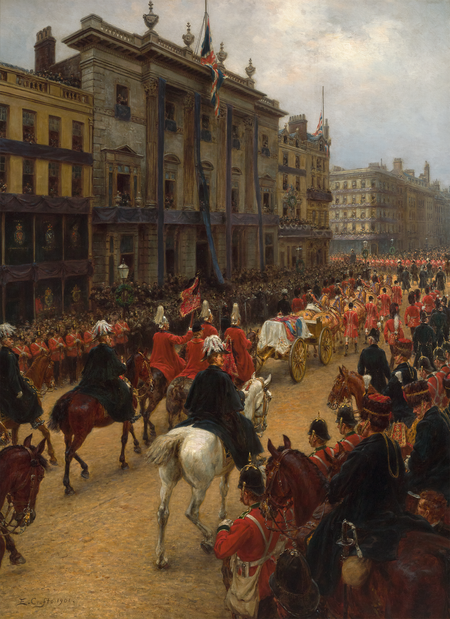 The Funeral of Queen Victoria by Ernest Crofts