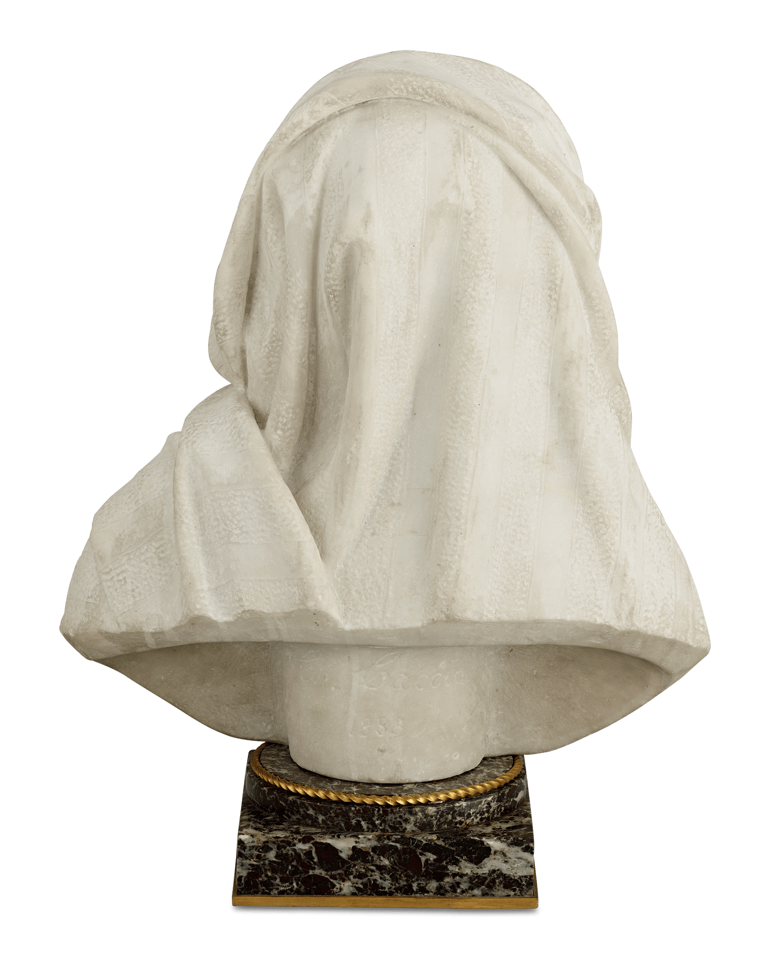 Pair of Bronze and Marble Busts by Henry Dasson and C. Caccia