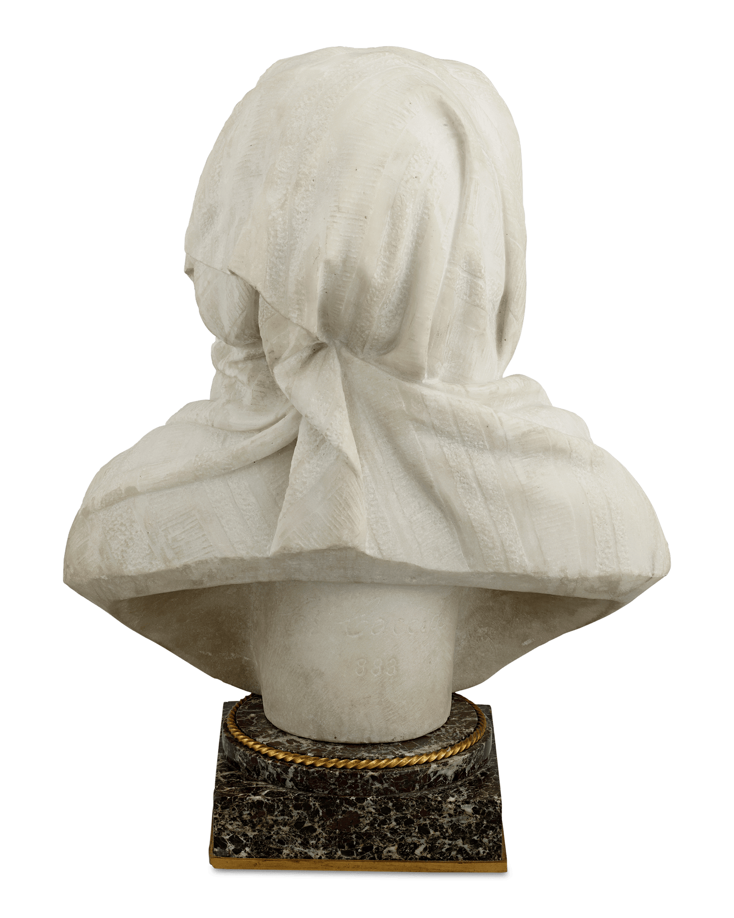 Pair of Bronze and Marble Busts by Henry Dasson and C. Caccia