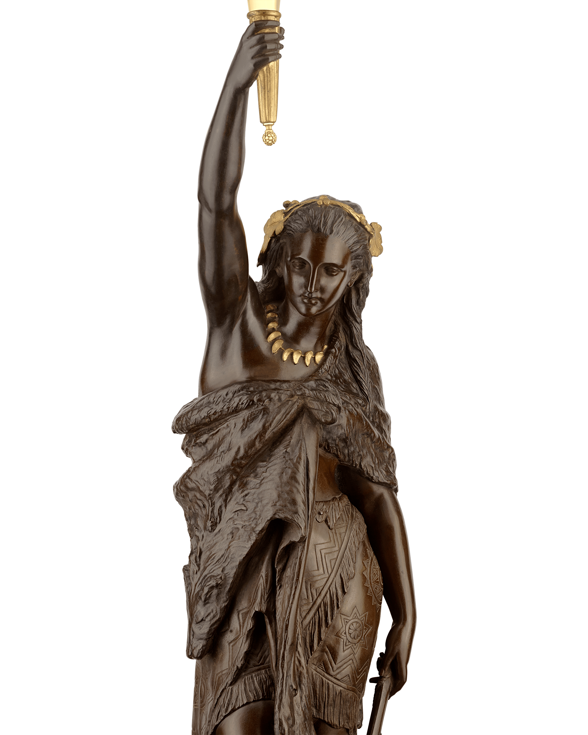 Four Continents Torchères by Miroy Frères