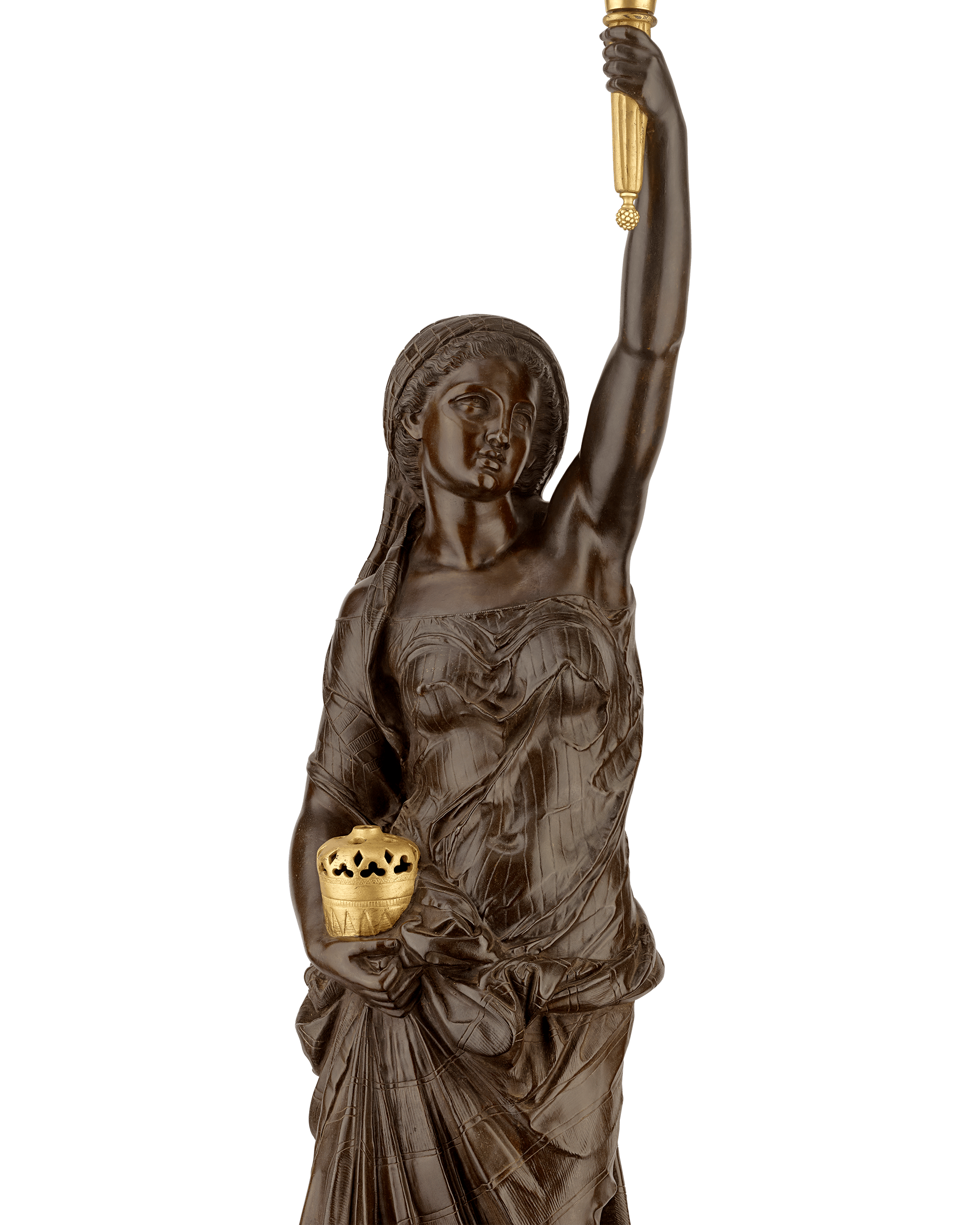 Four Continents Torchères by Miroy Frères