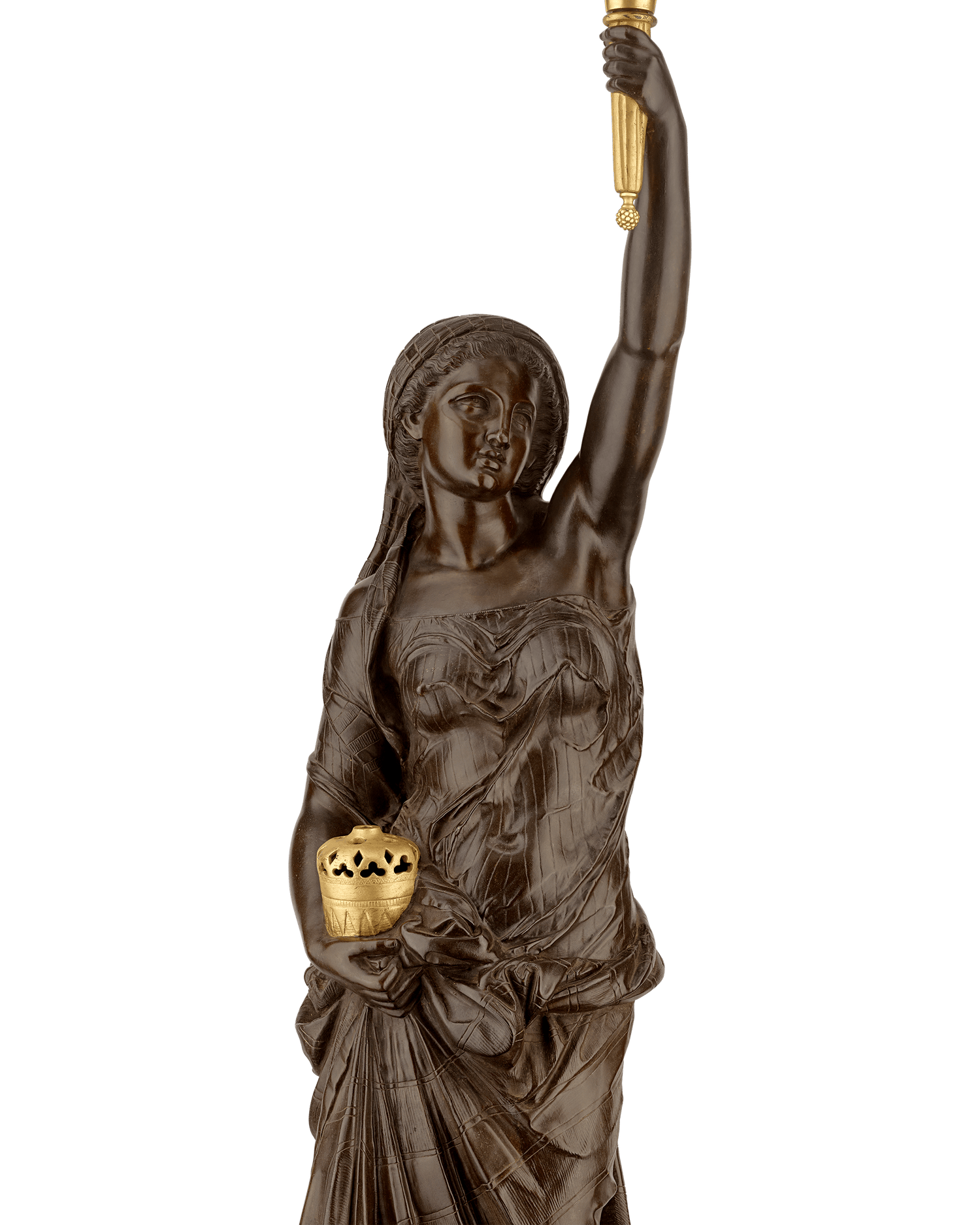 Four Continents Torchères by Miroy Frères