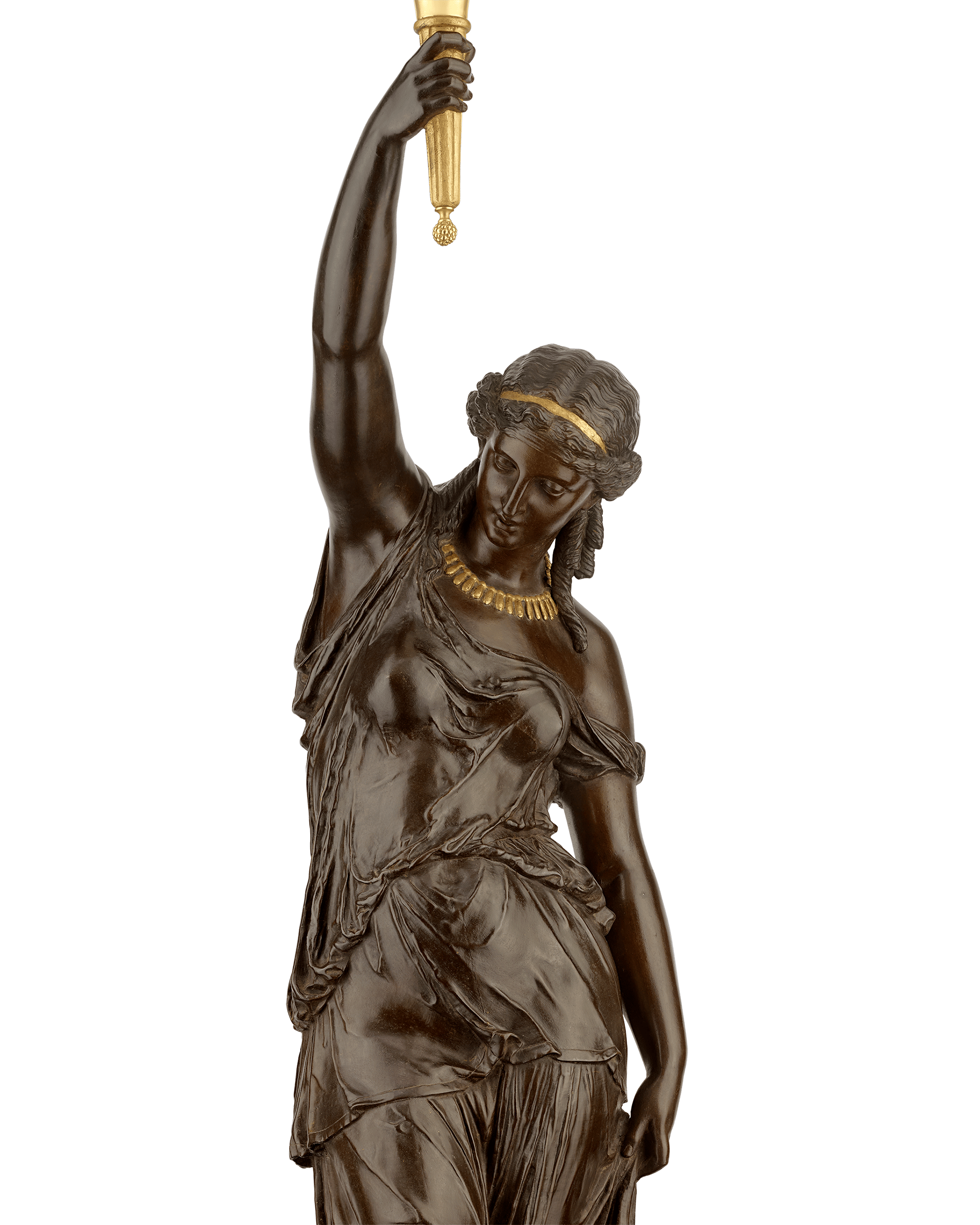 Four Continents Torchères by Miroy Frères