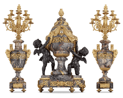 Rothschild French Clock Garniture