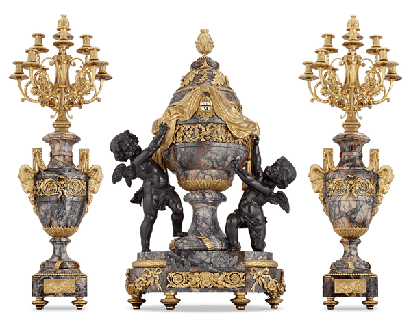Rothschild French Clock Garniture