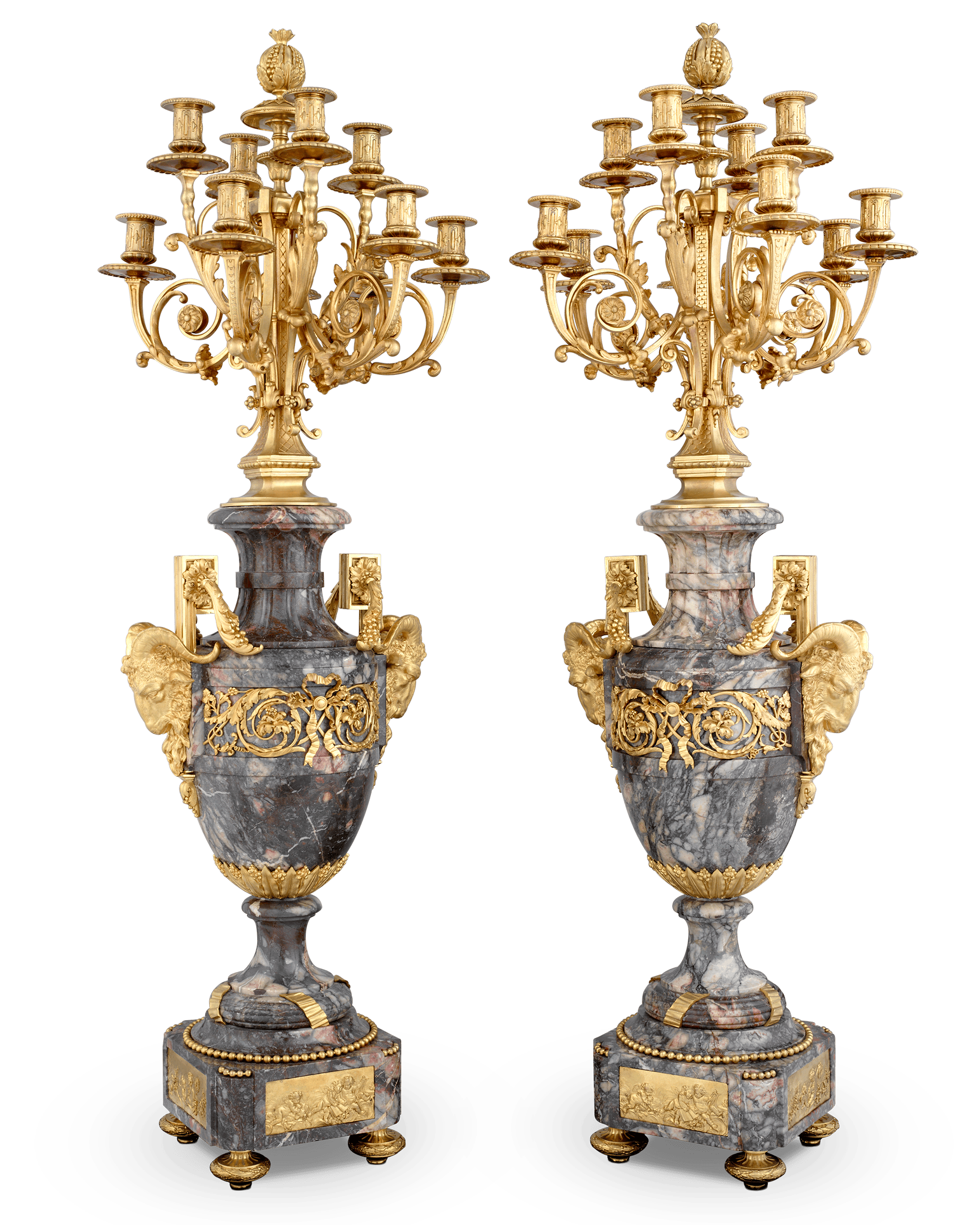 Rothschild French Clock Garniture