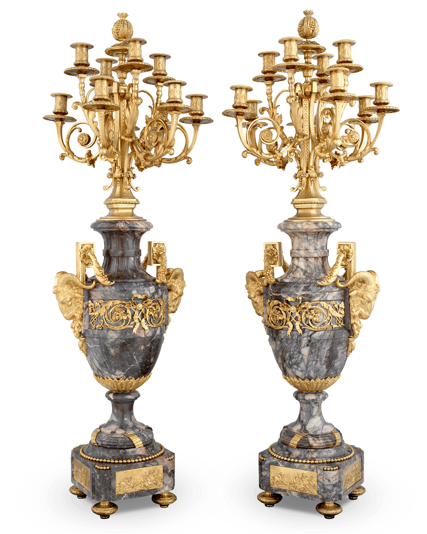 Rothschild French Clock Garniture
