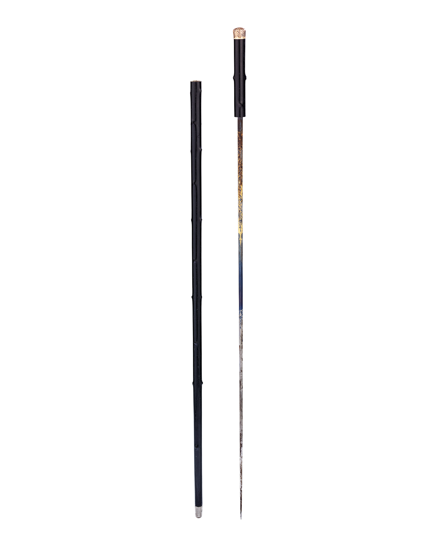 Sword Cane with Gold Knob