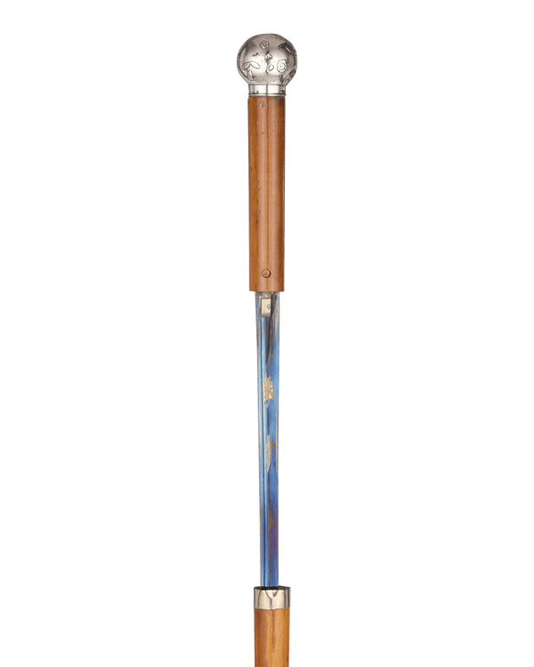 Sword Cane with Silver Knob