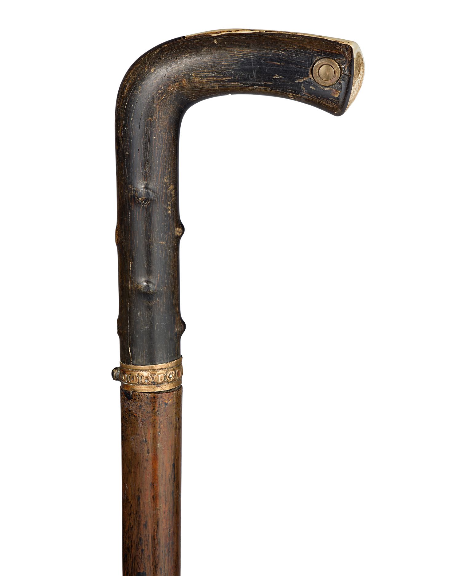 Buffalo Horn and Antler Sword Cane