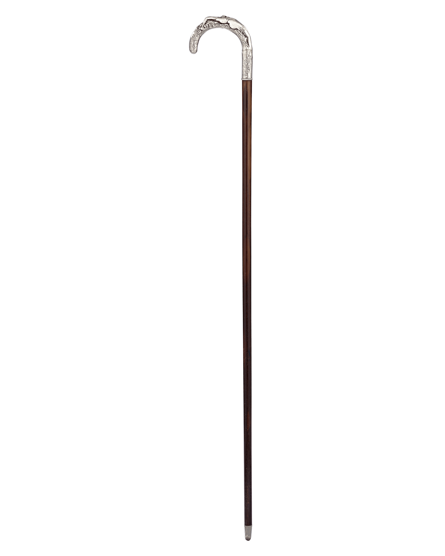 Art Nouveau Silver Nude Cane