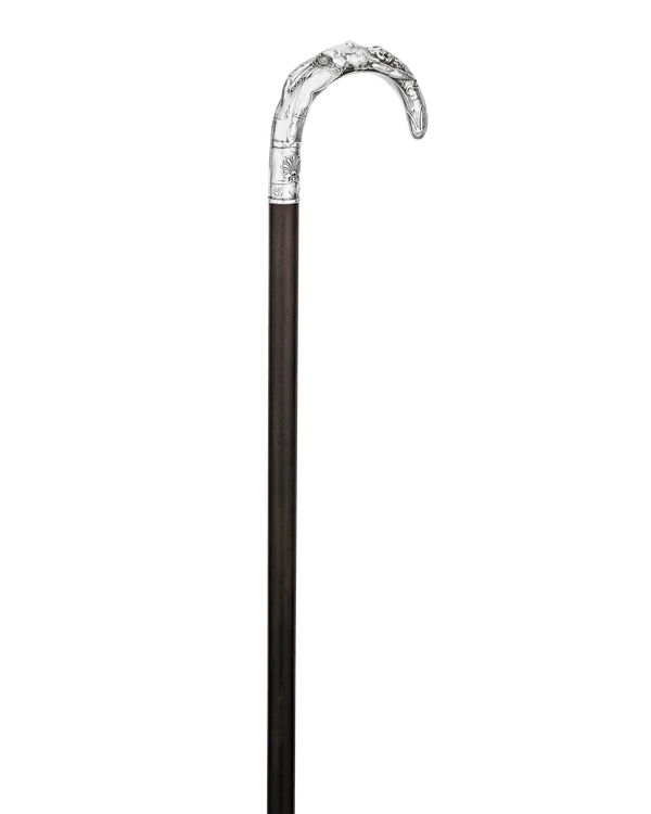 Art Nouveau Silver Erotic Cane