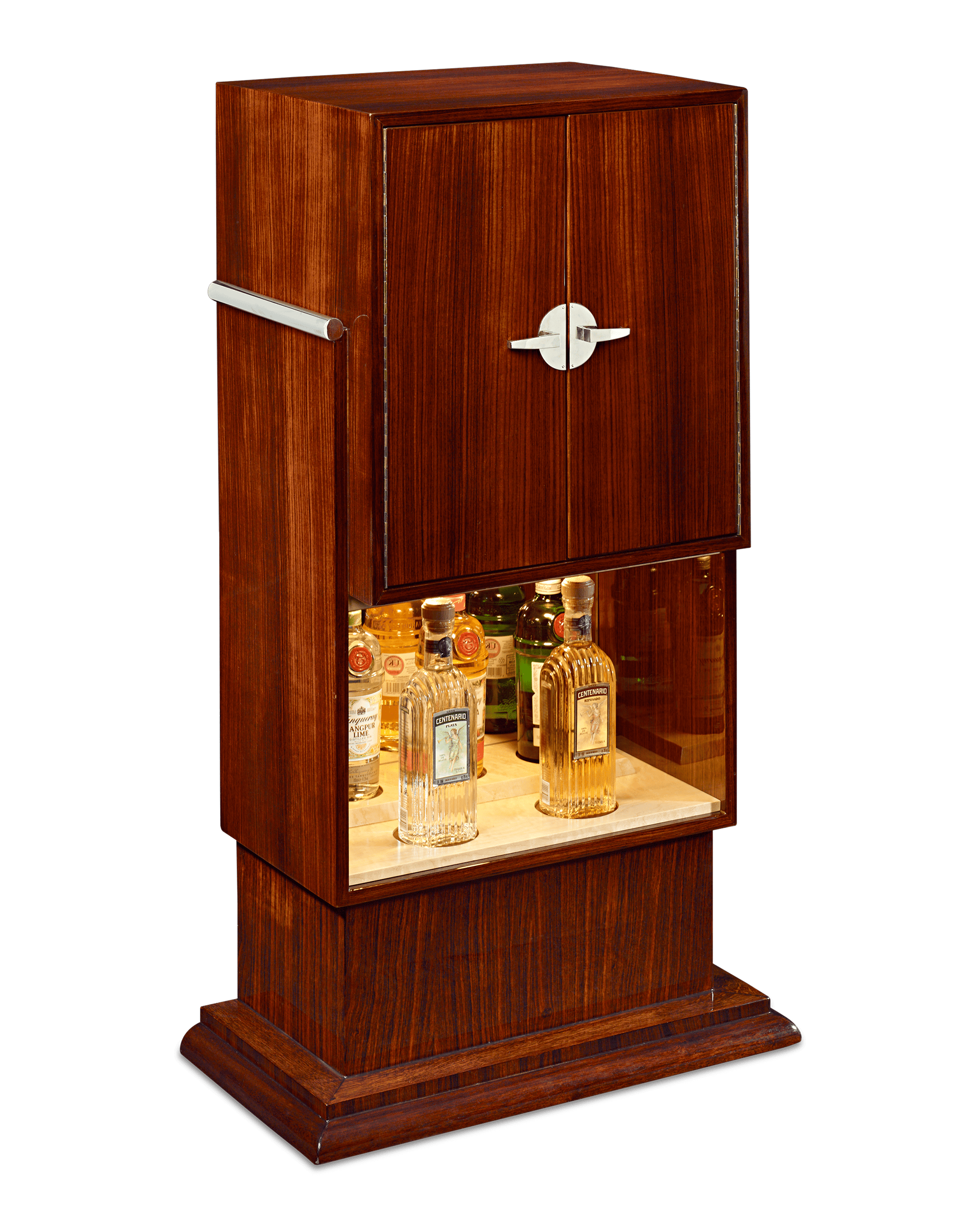 Art Deco Brazilian Rosewood Cocktail Cabinet