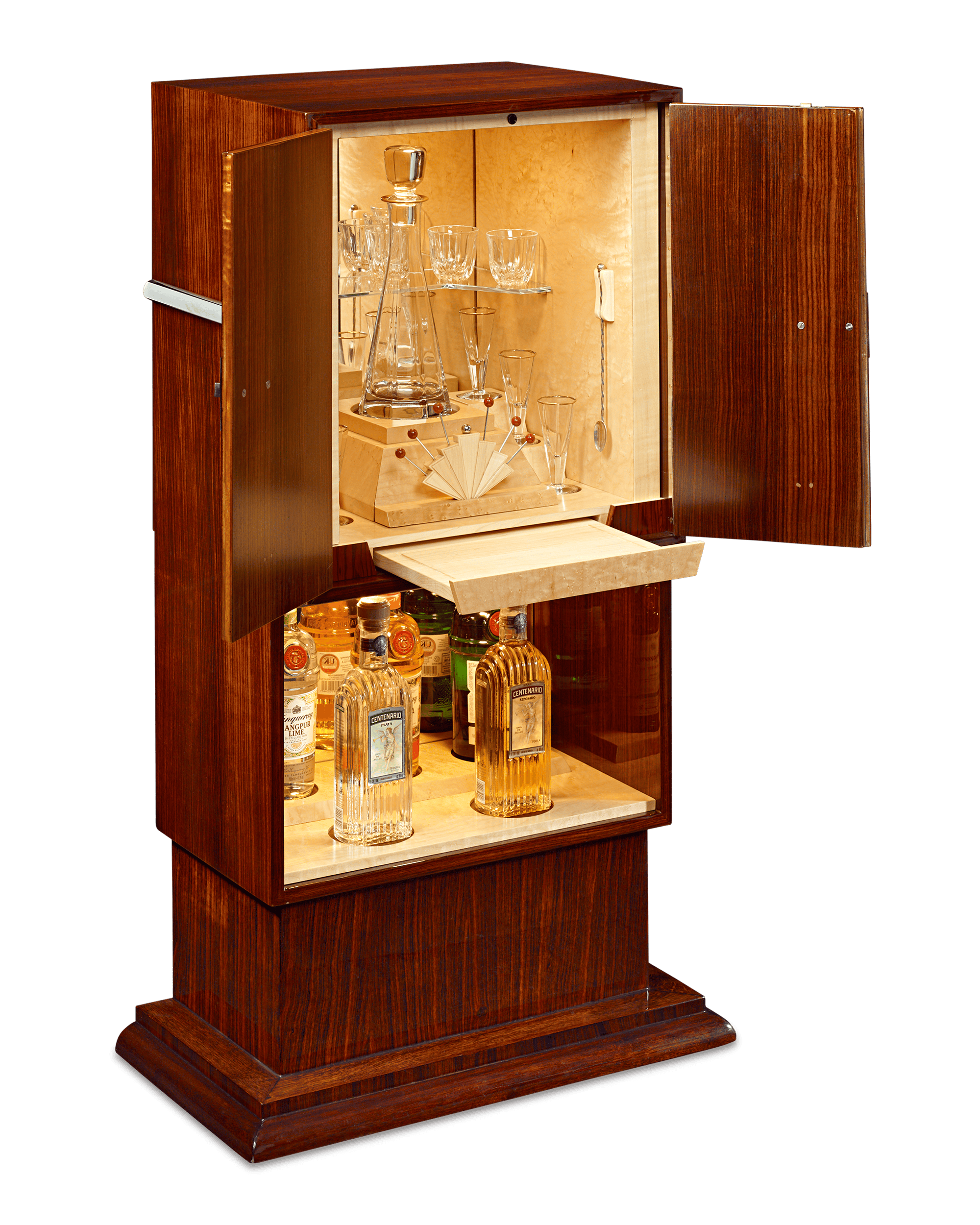 Art Deco Brazilian Rosewood Cocktail Cabinet