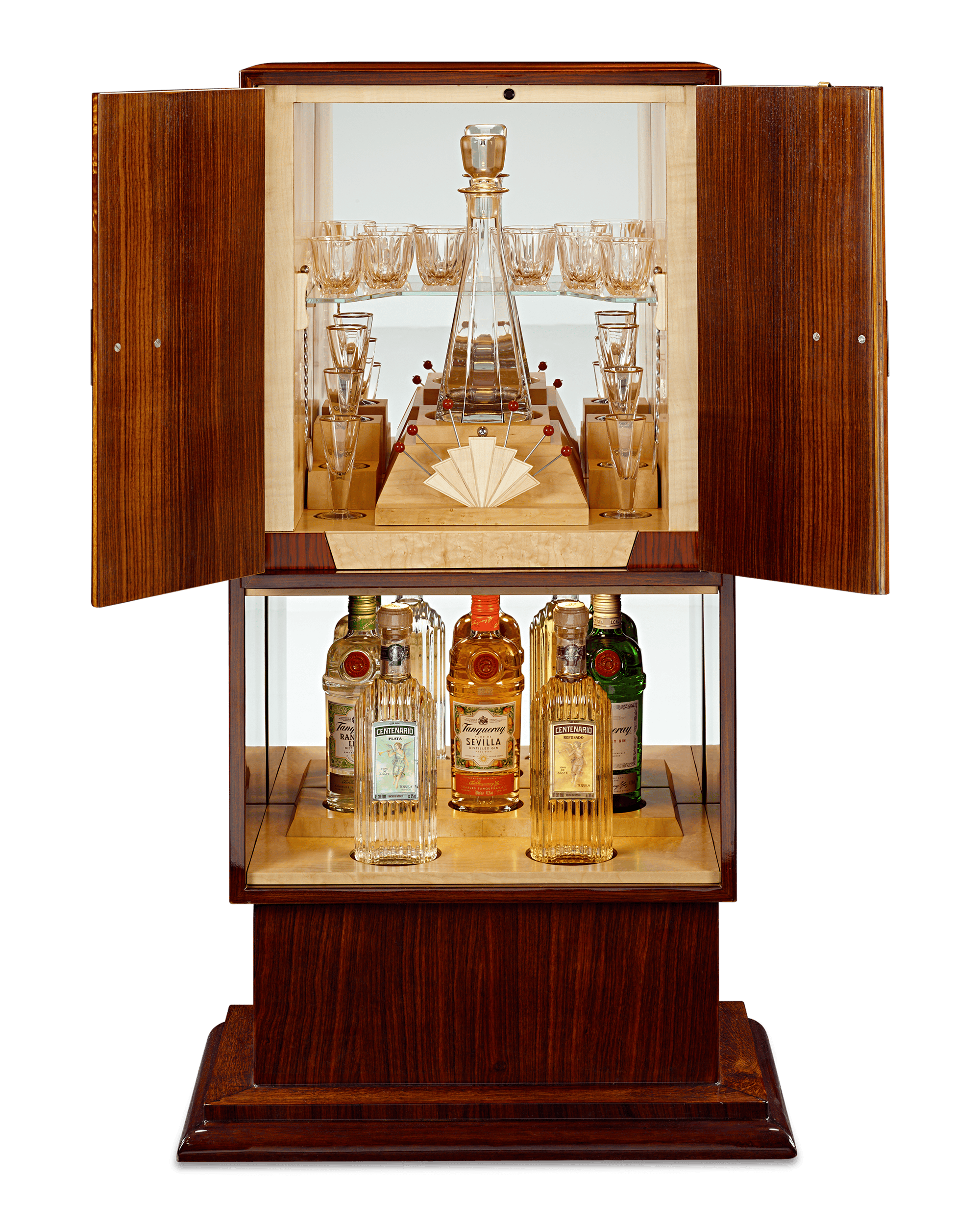 Art Deco Brazilian Rosewood Cocktail Cabinet