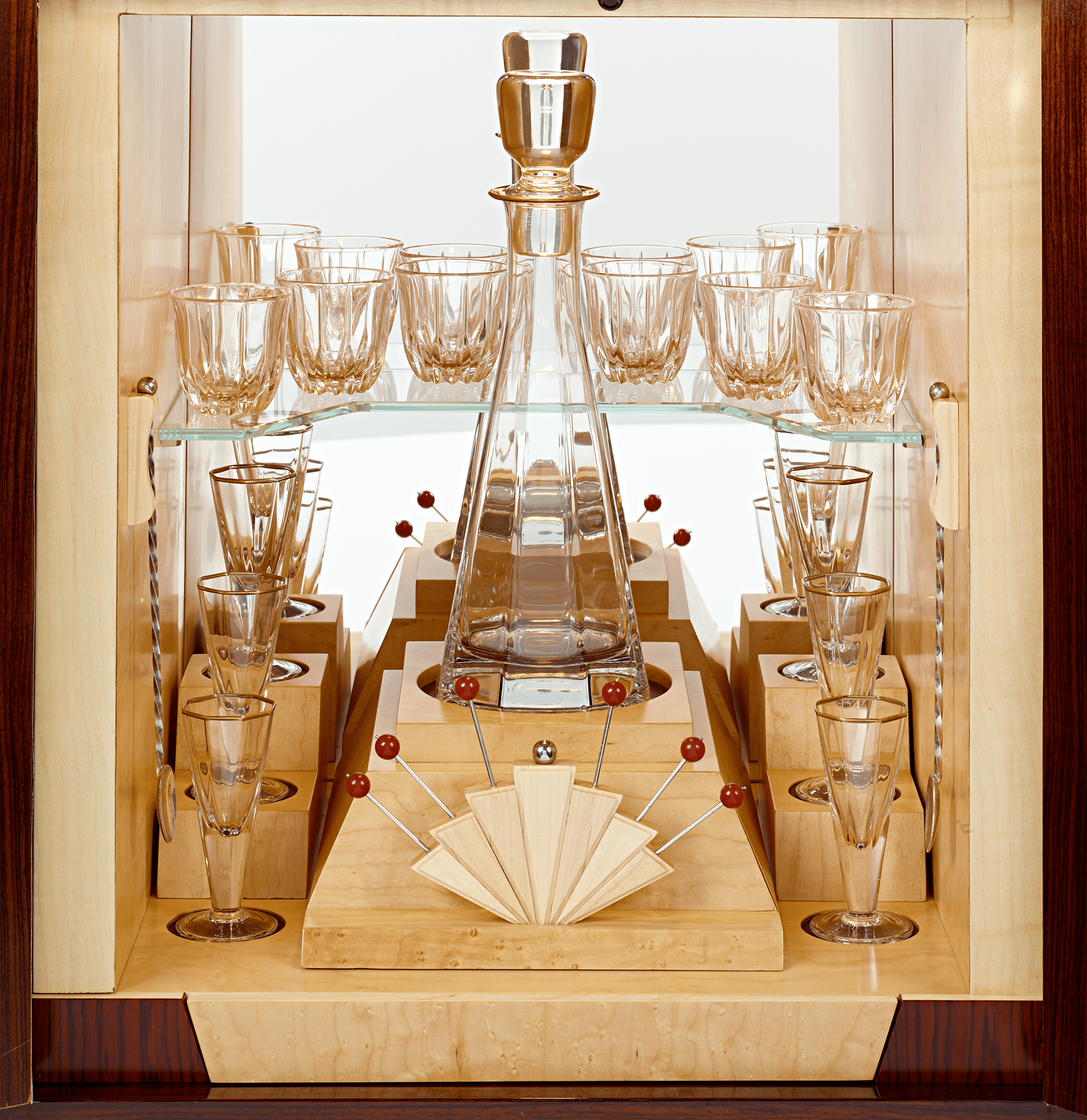 Art Deco Brazilian Rosewood Cocktail Cabinet