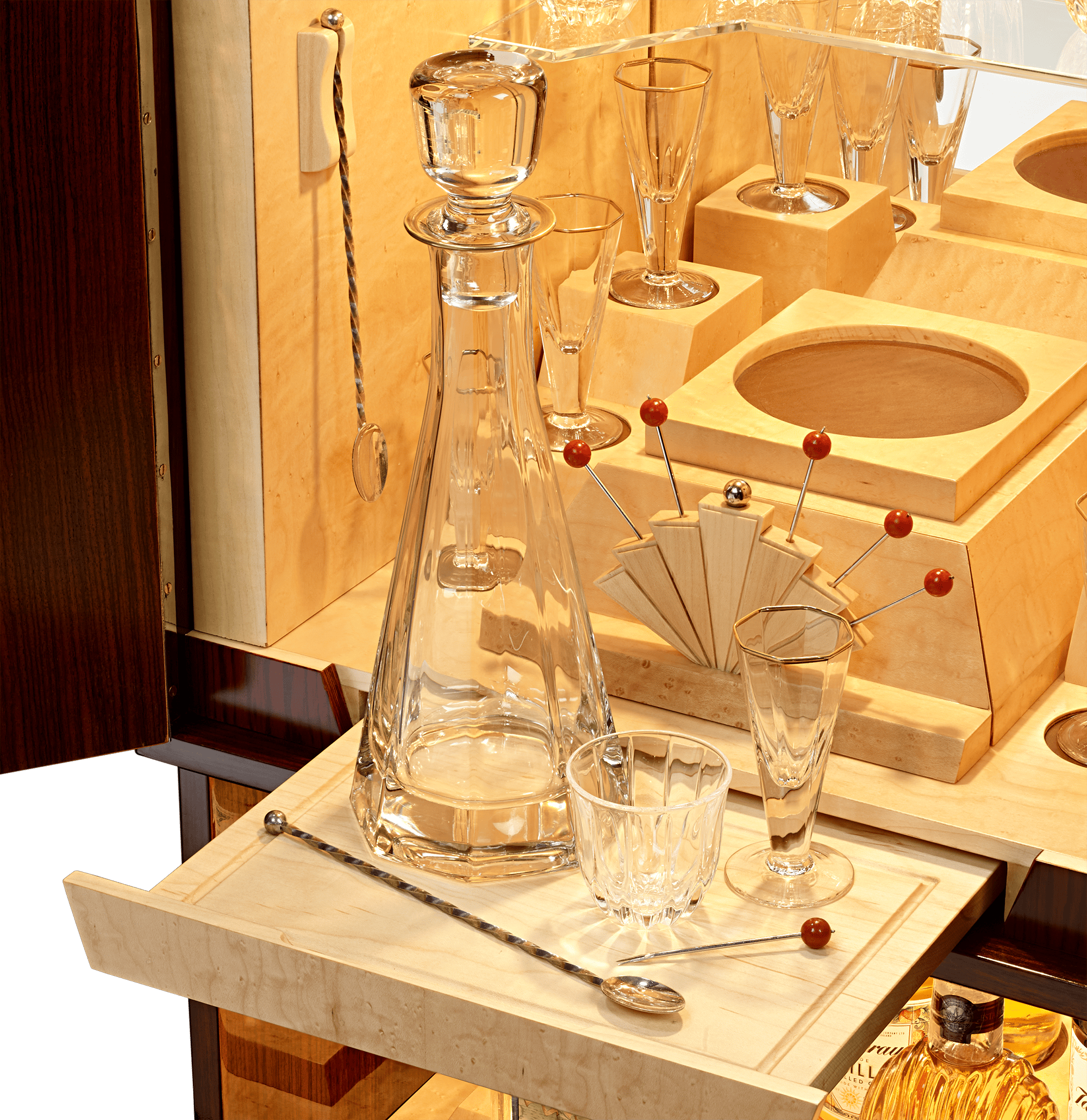 Art Deco Brazilian Rosewood Cocktail Cabinet
