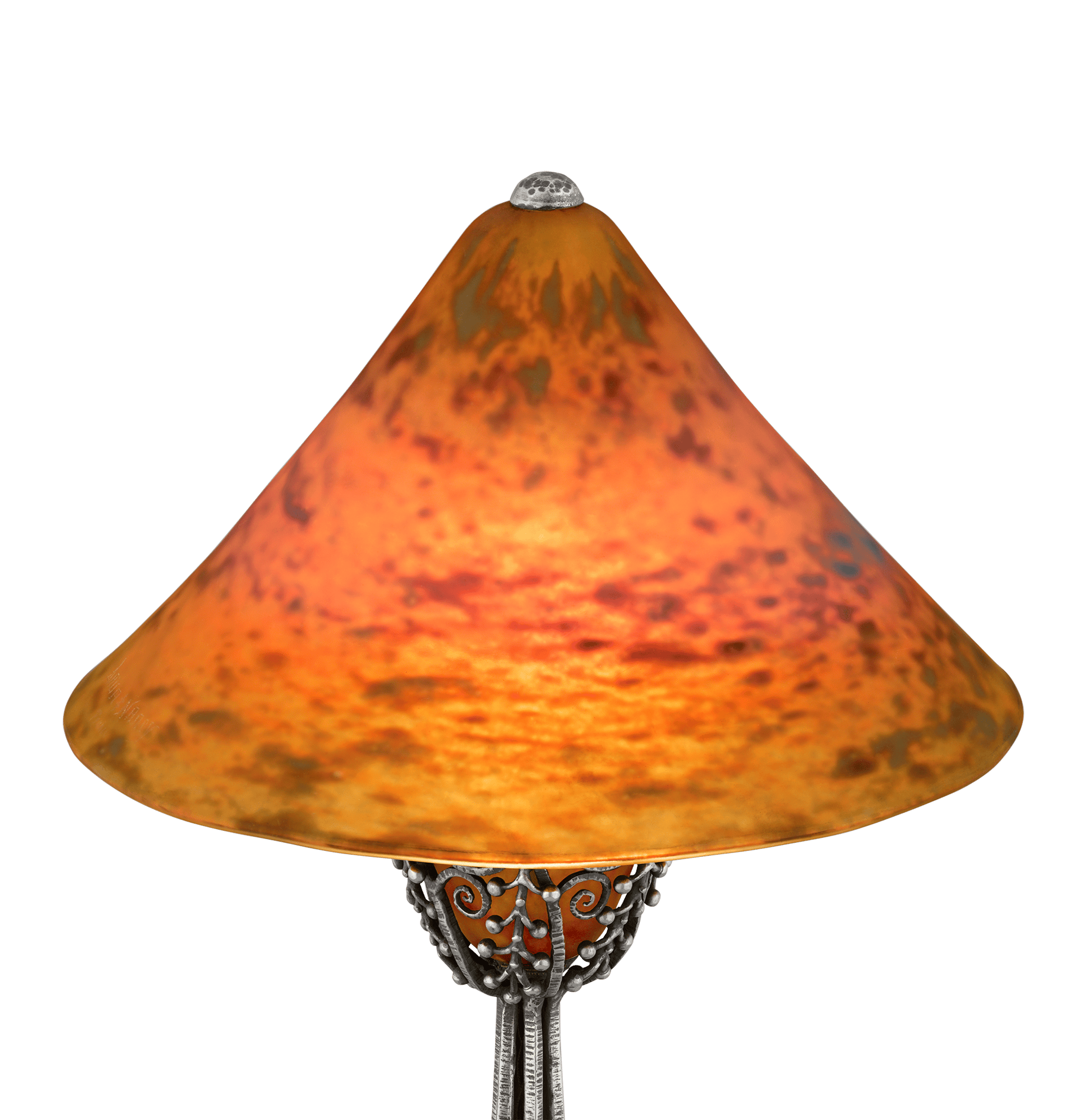 Table Lamp by Edgar Brandt and Daum Nancy