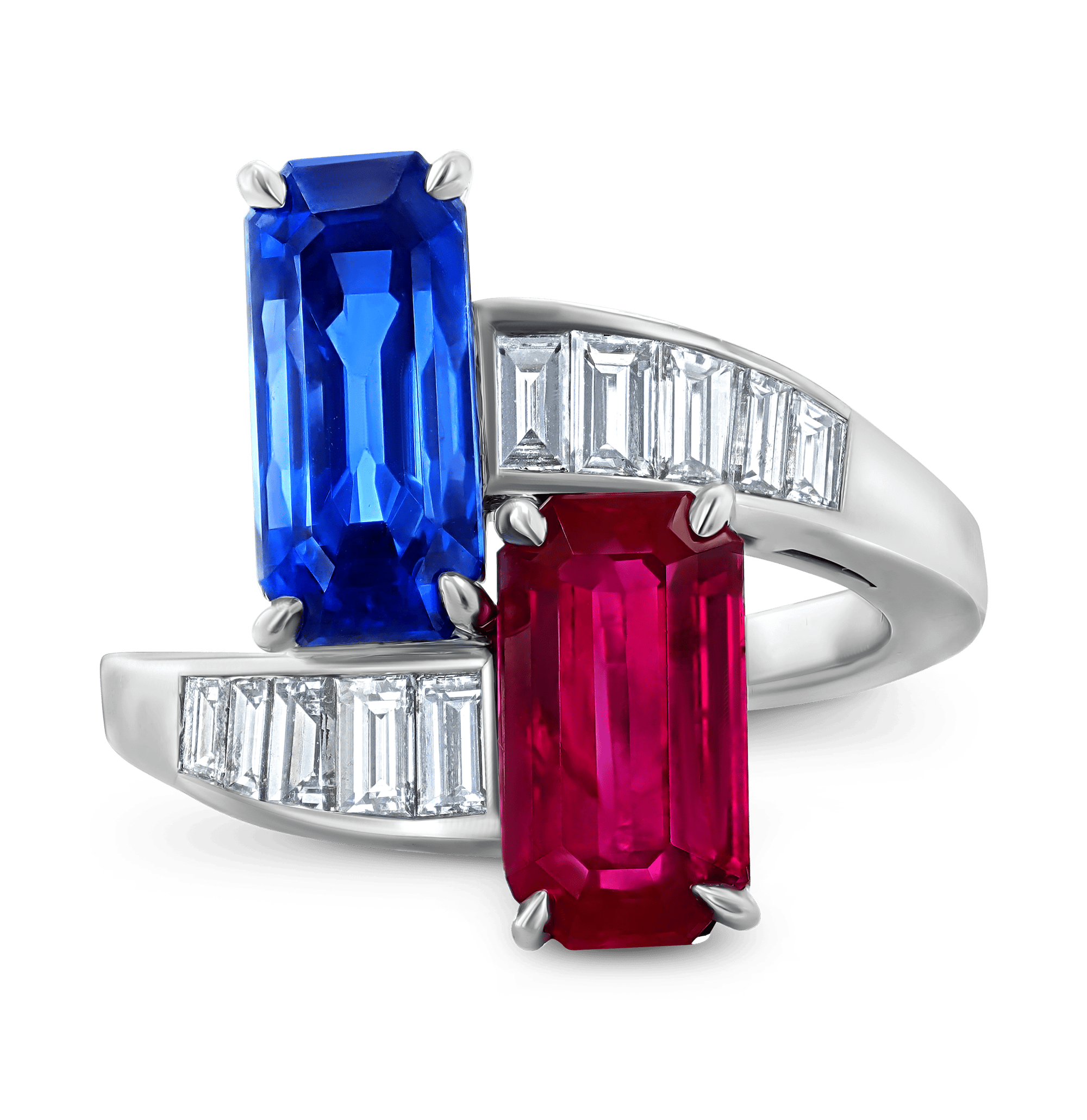 Bulgari Unheated Burma Ruby and Sapphire Ring
