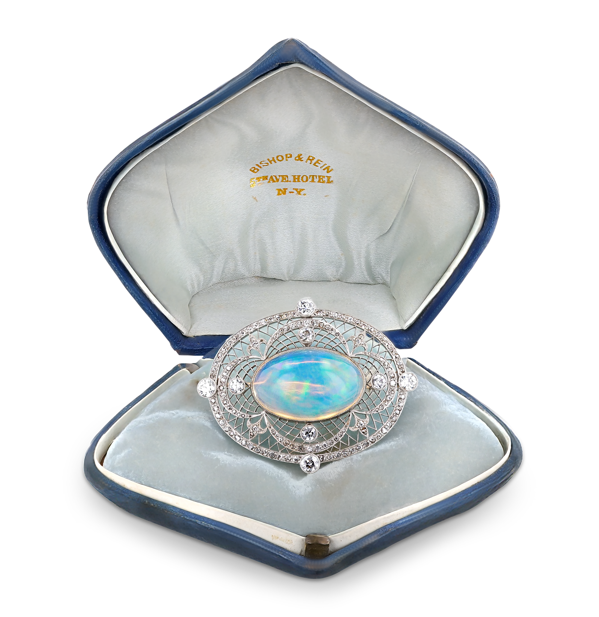 Edwardian Australian Opal Brooch, 25.00 Carats