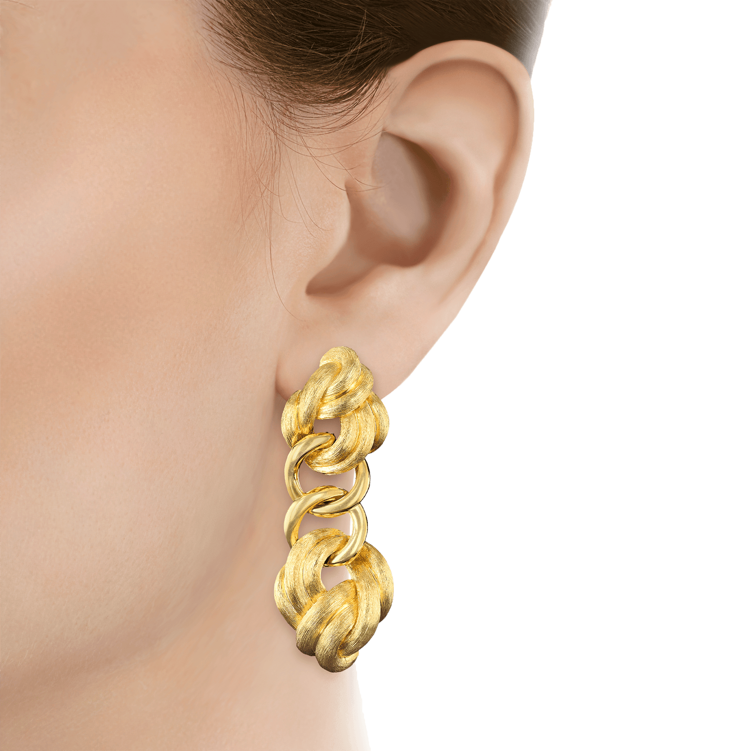 Henry Dunay Yellow Gold Earrings