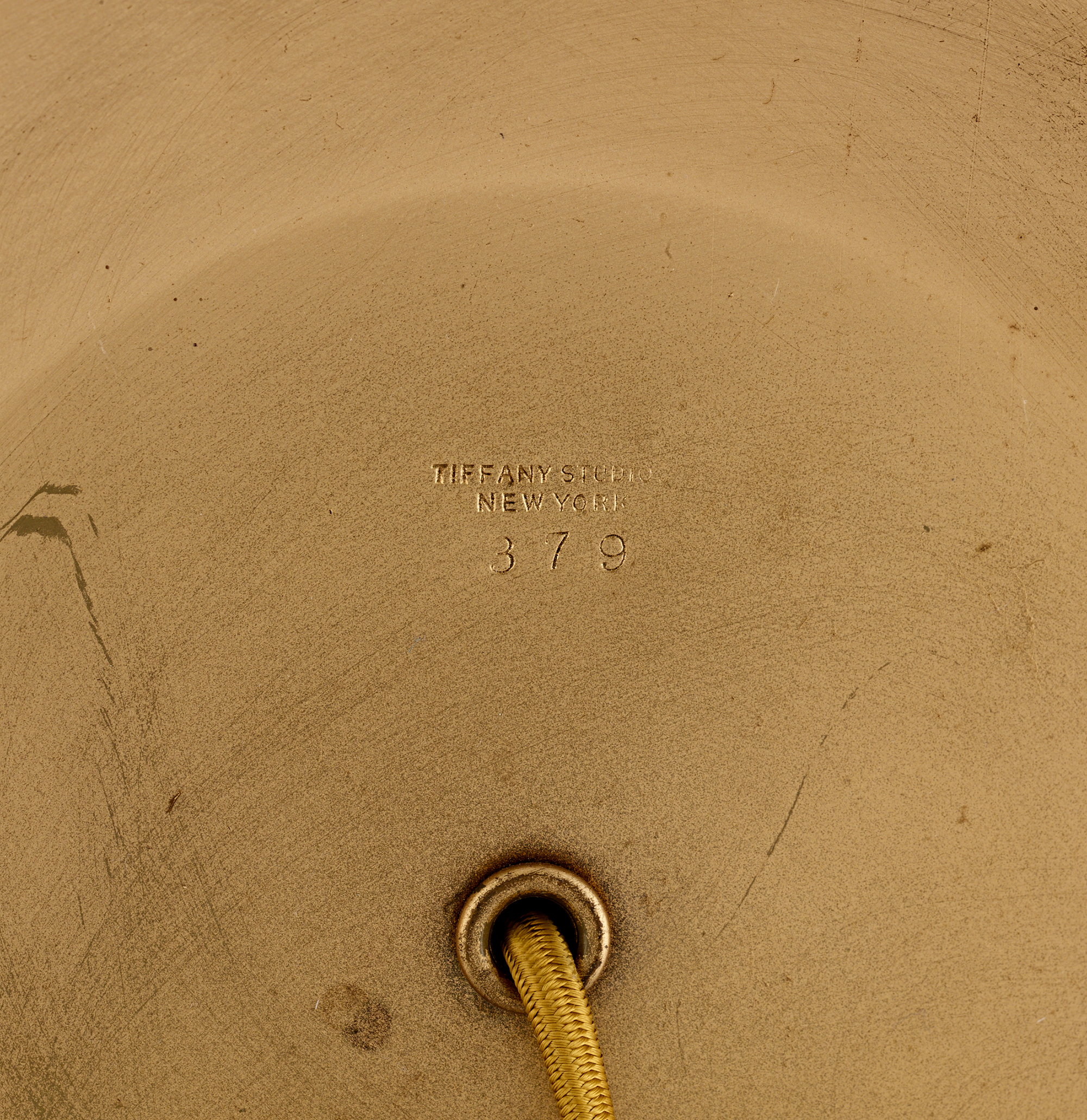 Tiffany Studios Amber Linenfold Floor Lamp