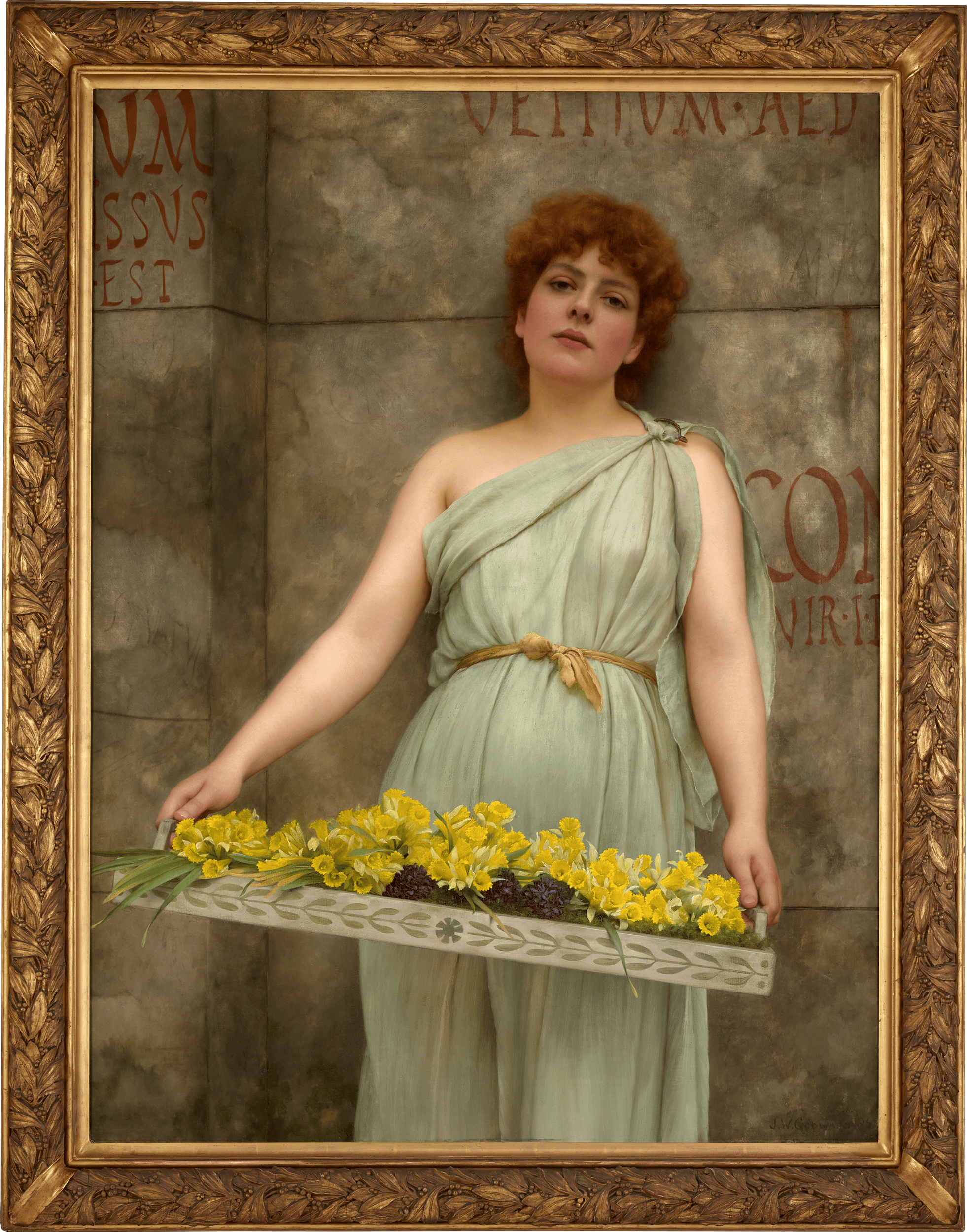 A Flower Seller by John William Godward