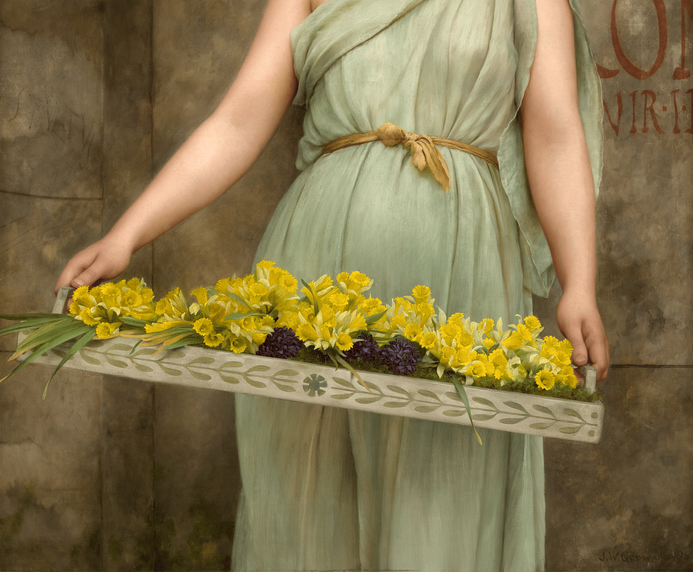 A Flower Seller by John William Godward
