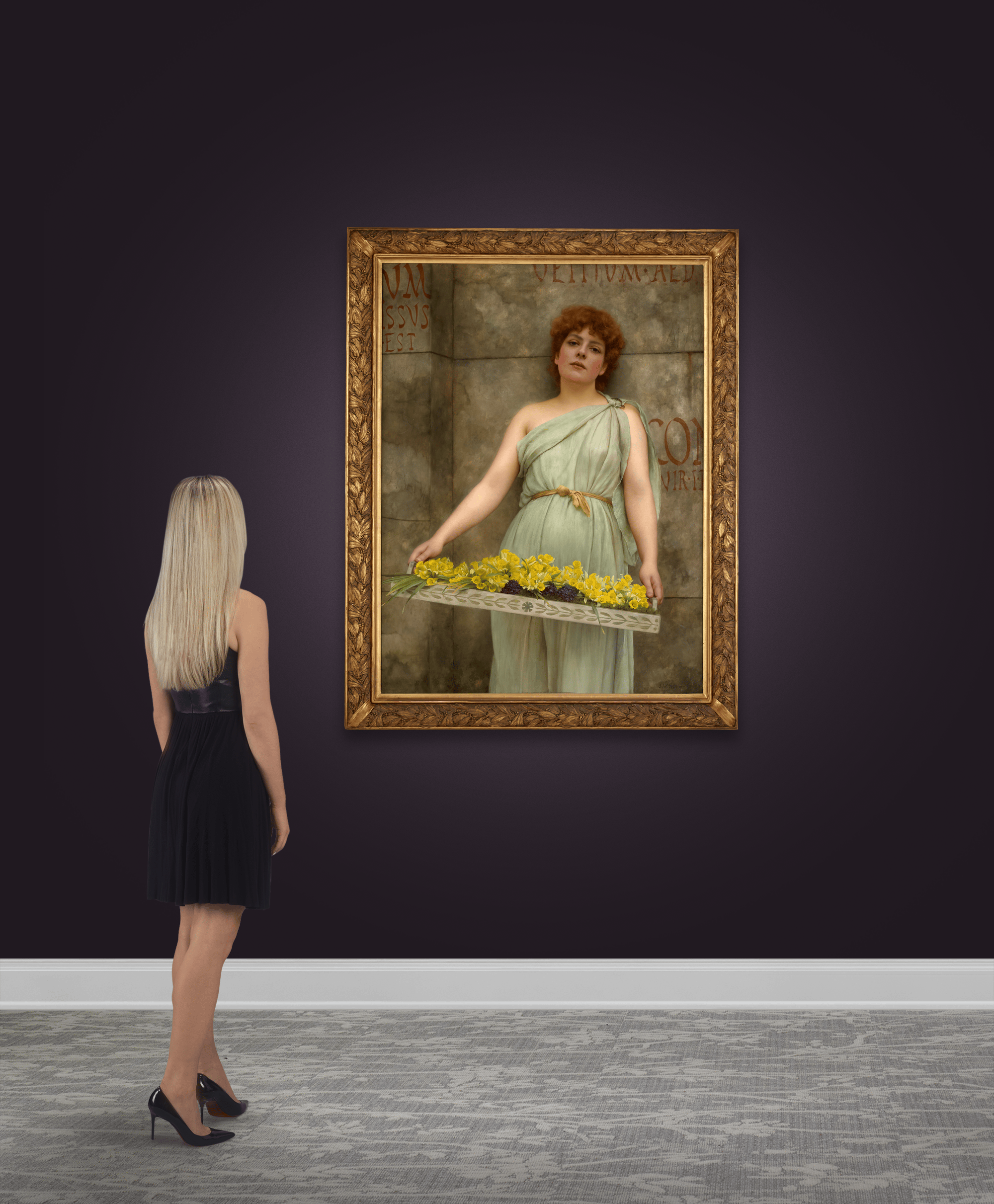 A Flower Seller by John William Godward | M.S. Rau A Flower Seller by John William Godward | M.S. Rau