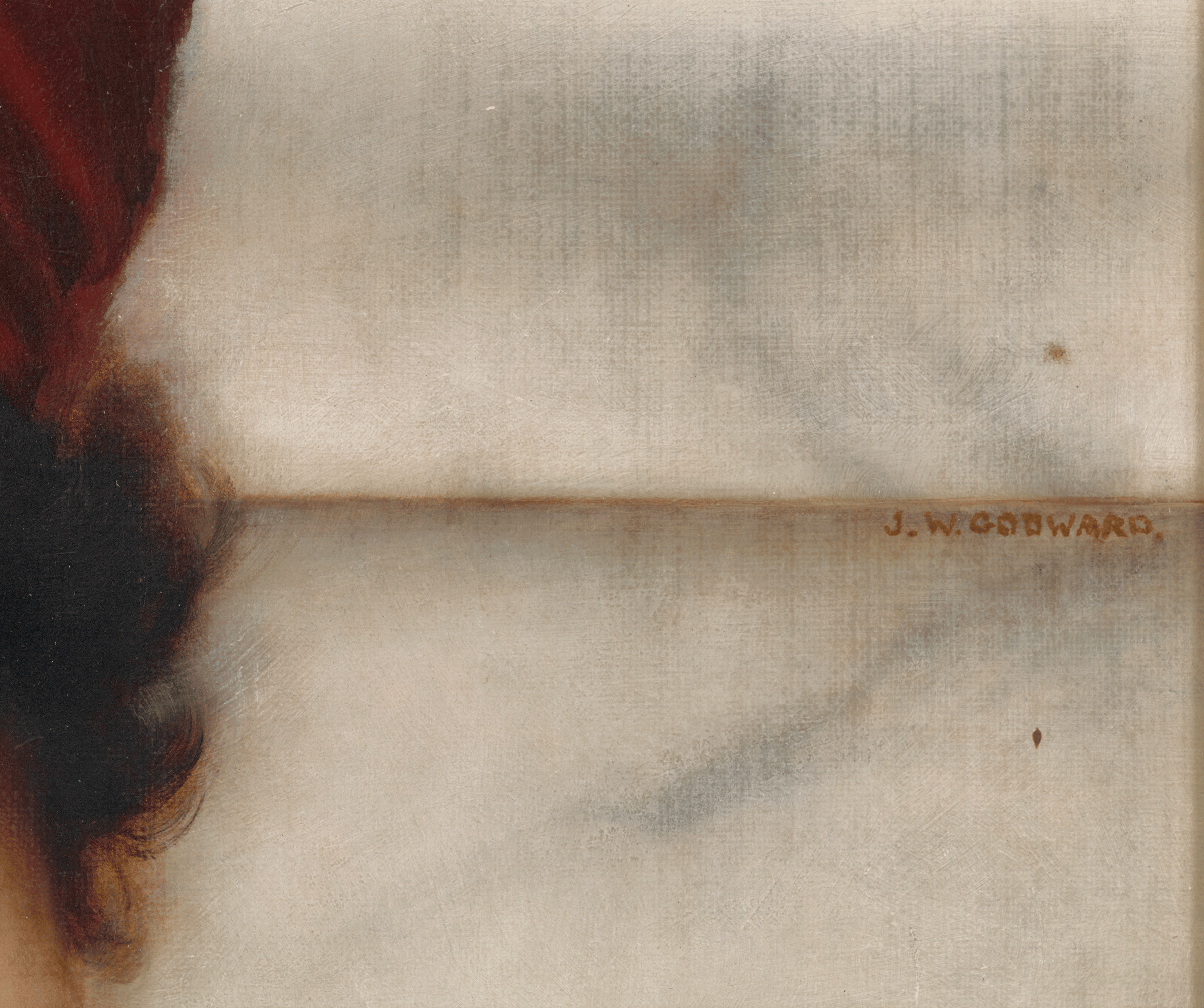 A Classical Beauty in Profile by John William Godward