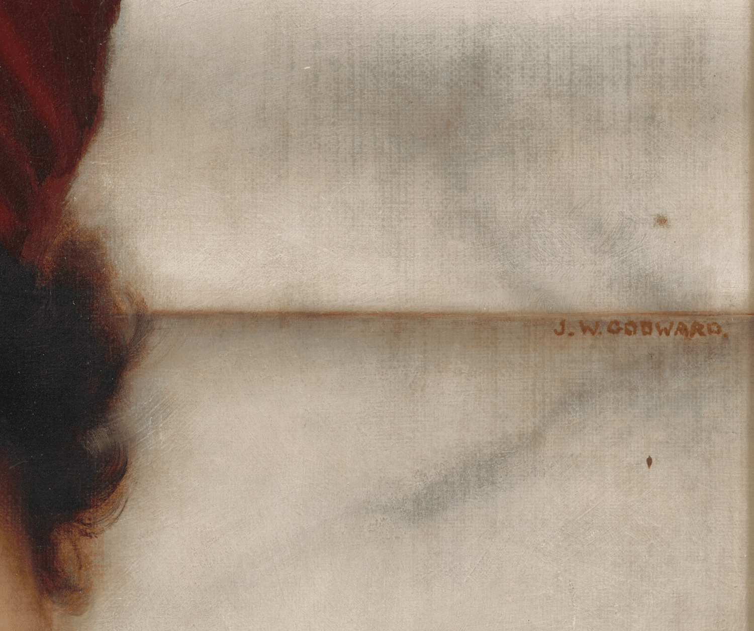 A Classical Beauty in Profile by John William Godward