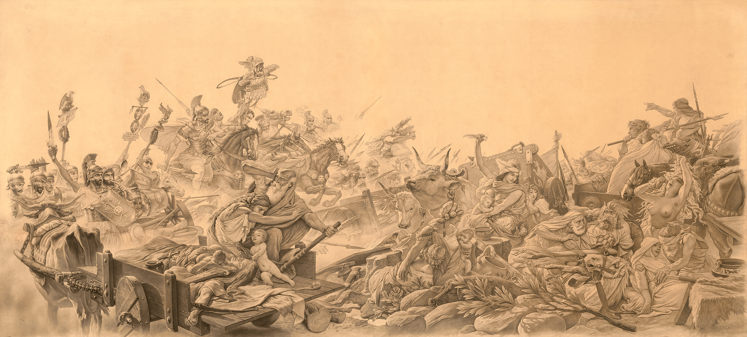 The Battle of Alesia by Giuseppe Ciocca