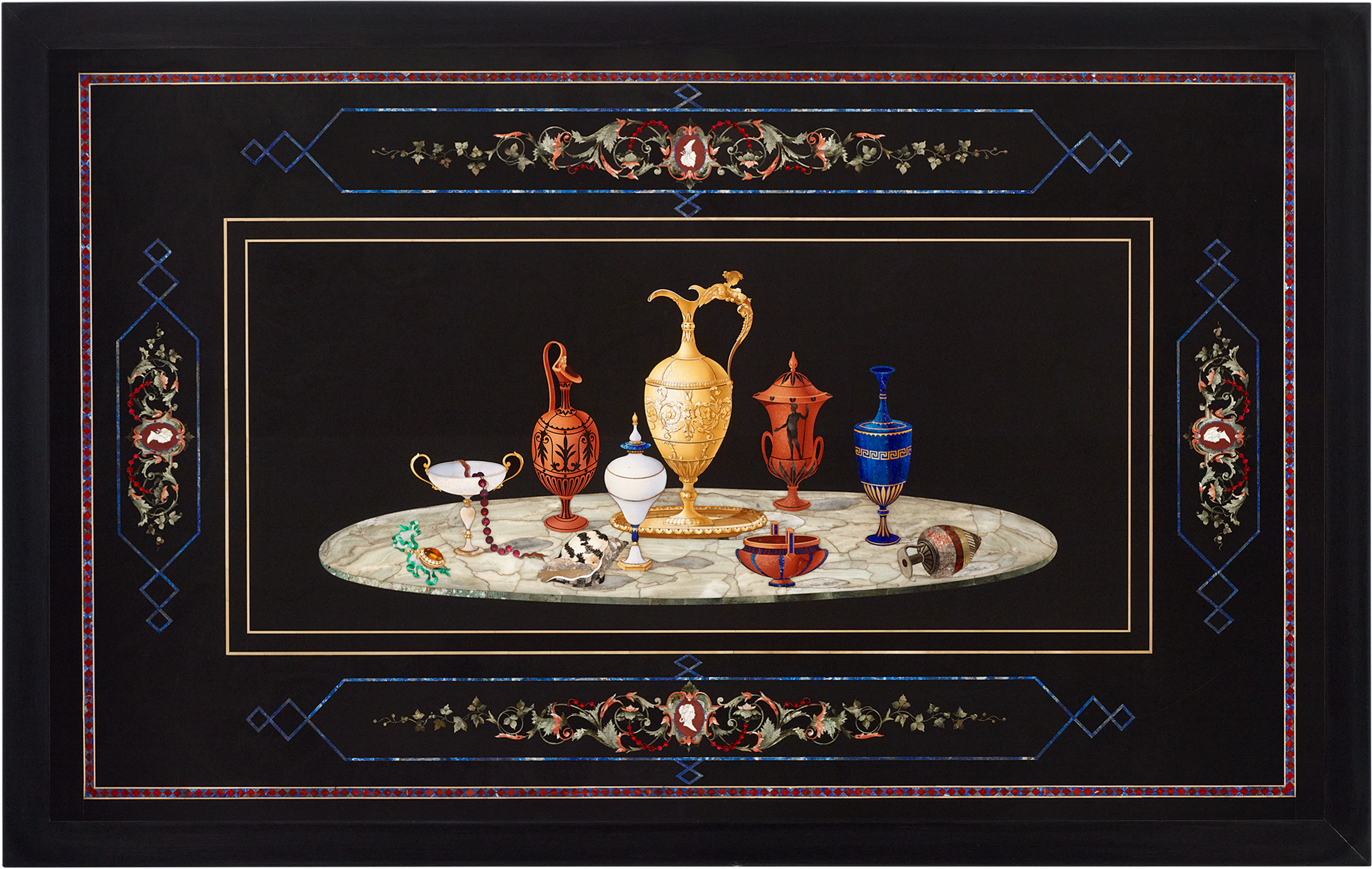 Pietra Dura Plaque by Pasquale Orlandini