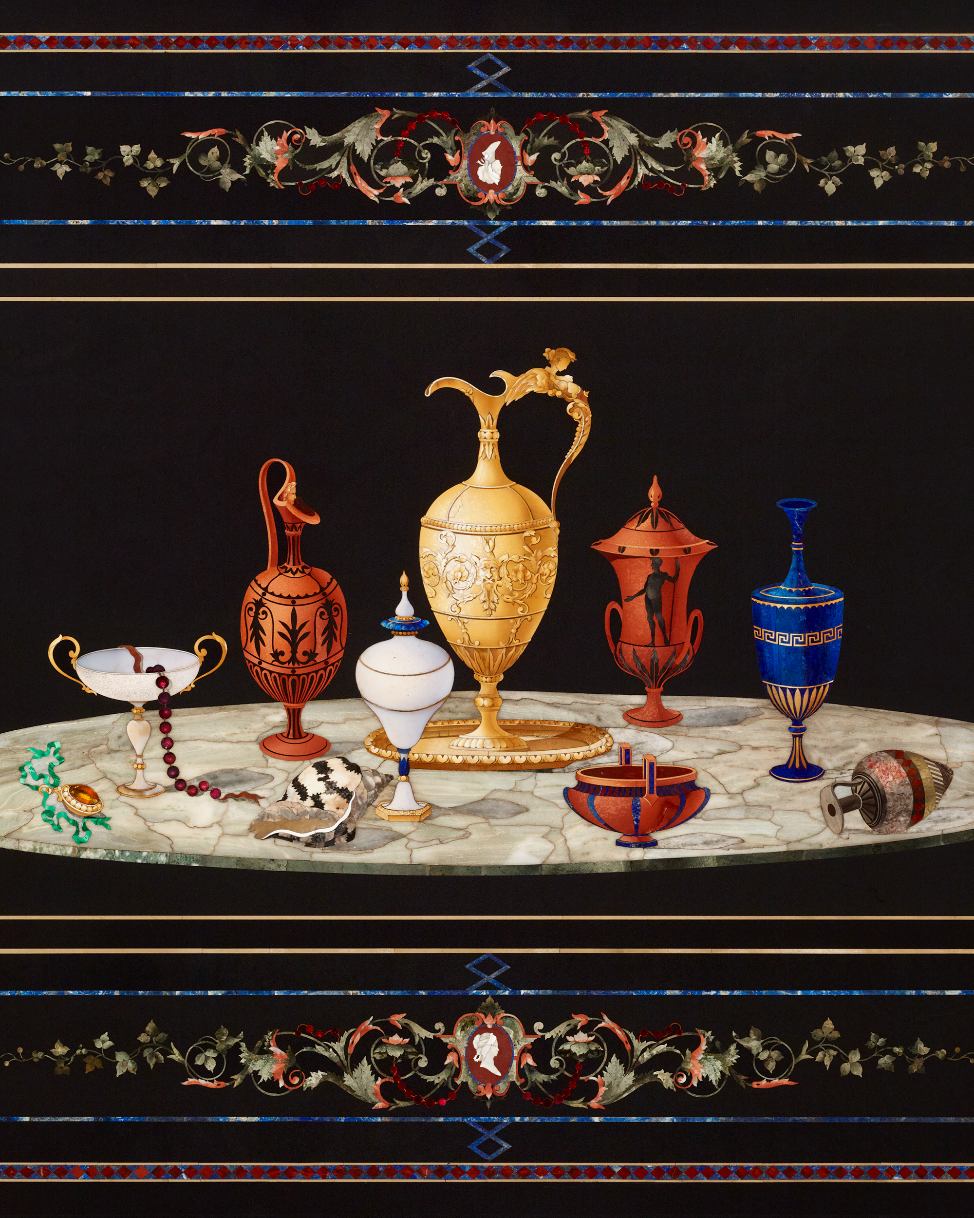 Pietra Dura Plaque by Pasquale Orlandini