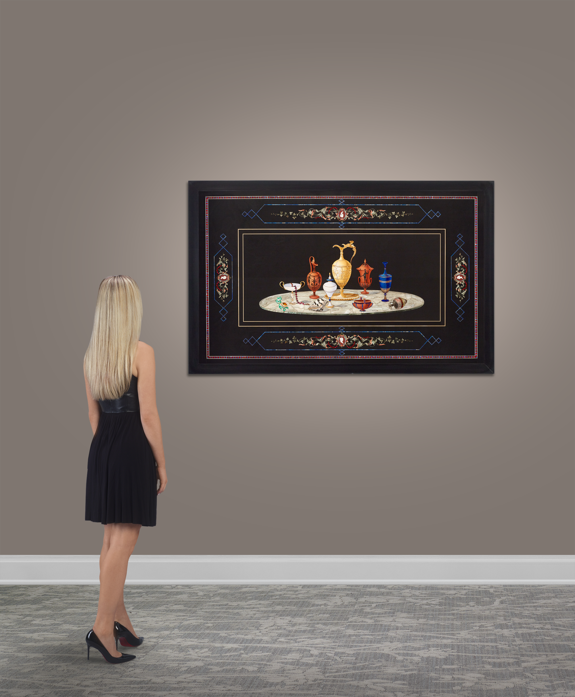 Pietra Dura Plaque by Pasquale Orlandini