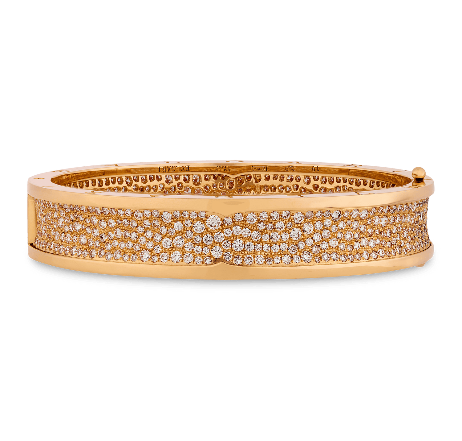 Bulgari B.zero1 Rose Gold and Diamond Bracelet